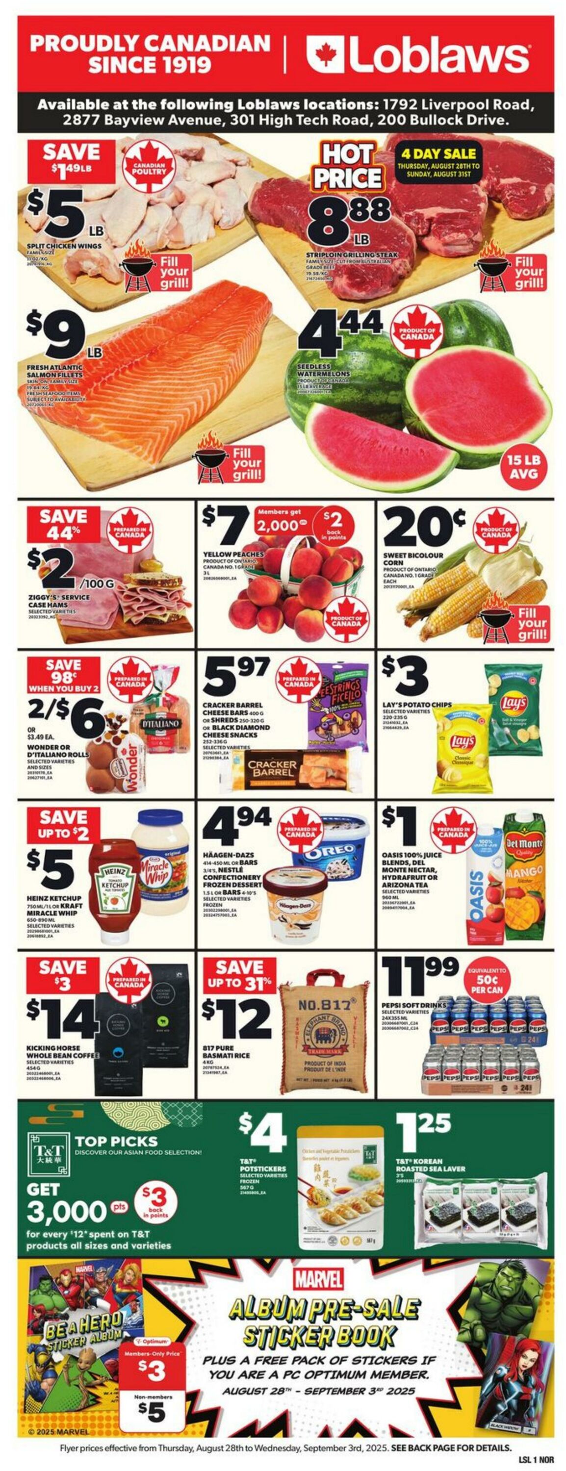 Flyer Loblaws 28.08.2025 - 03.09.2025