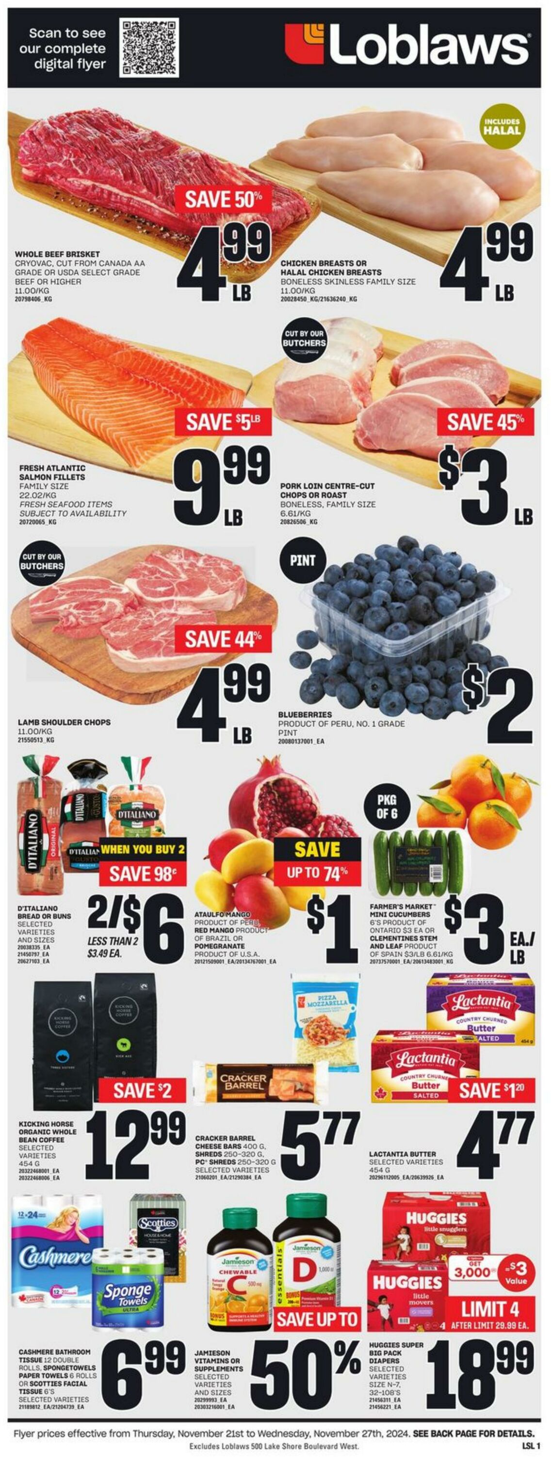 Flyer Loblaws 21.11.2024 - 27.11.2024