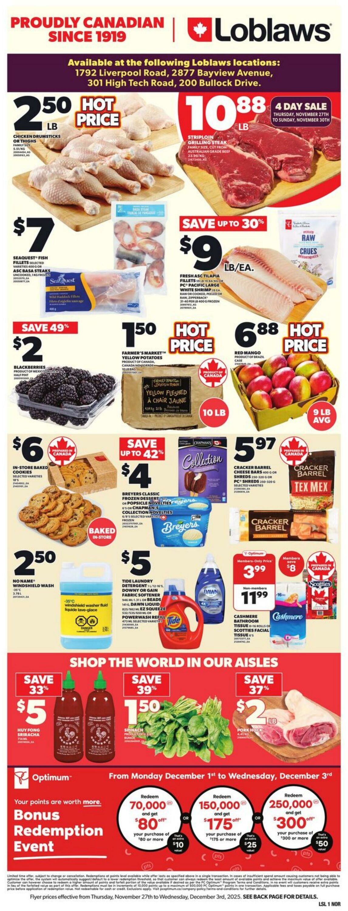 Flyer Loblaws 27.11.2025 - 03.12.2025