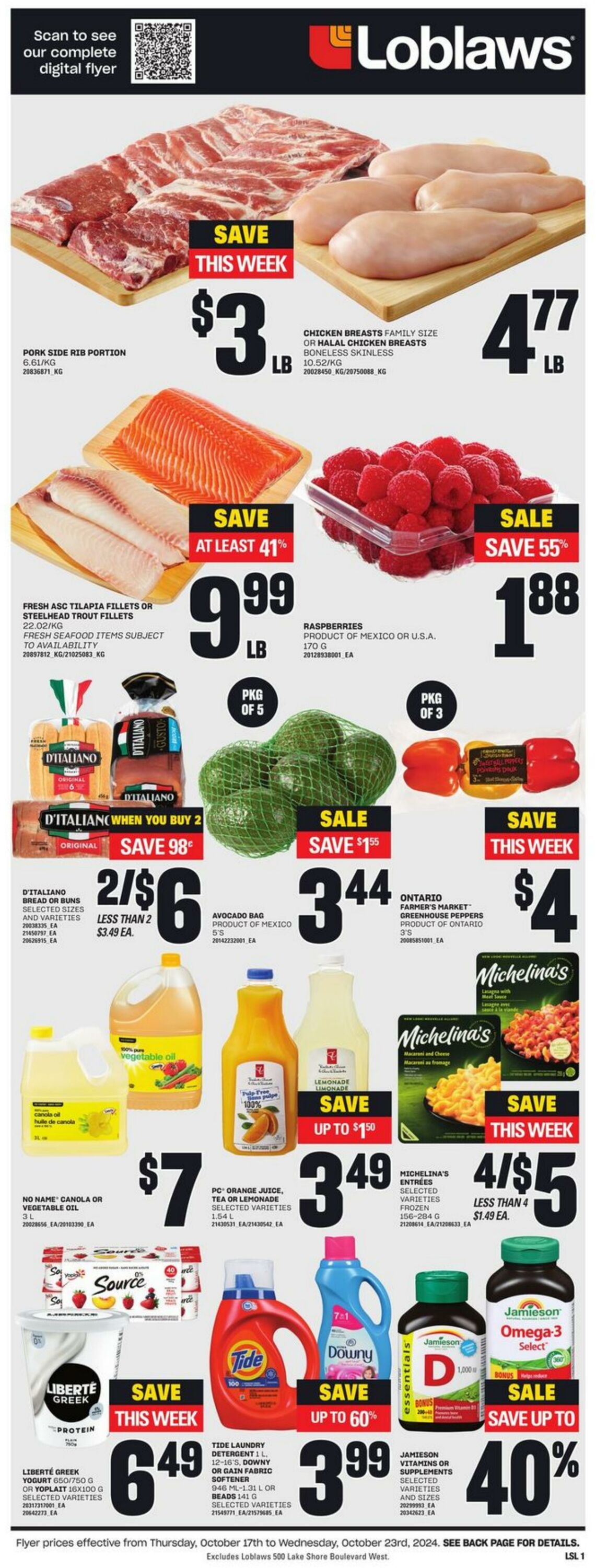 Flyer Loblaws 17.10.2024 - 23.10.2024