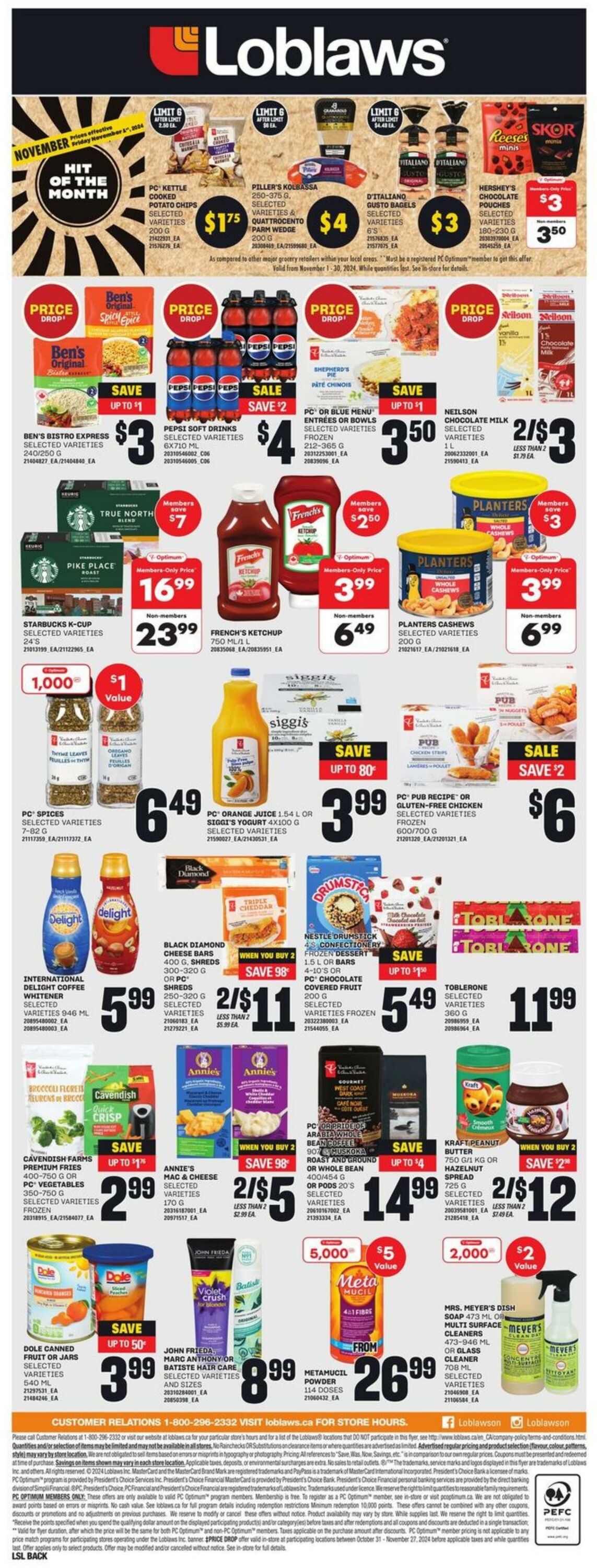 Flyer Loblaws 31.10.2024 - 06.11.2024