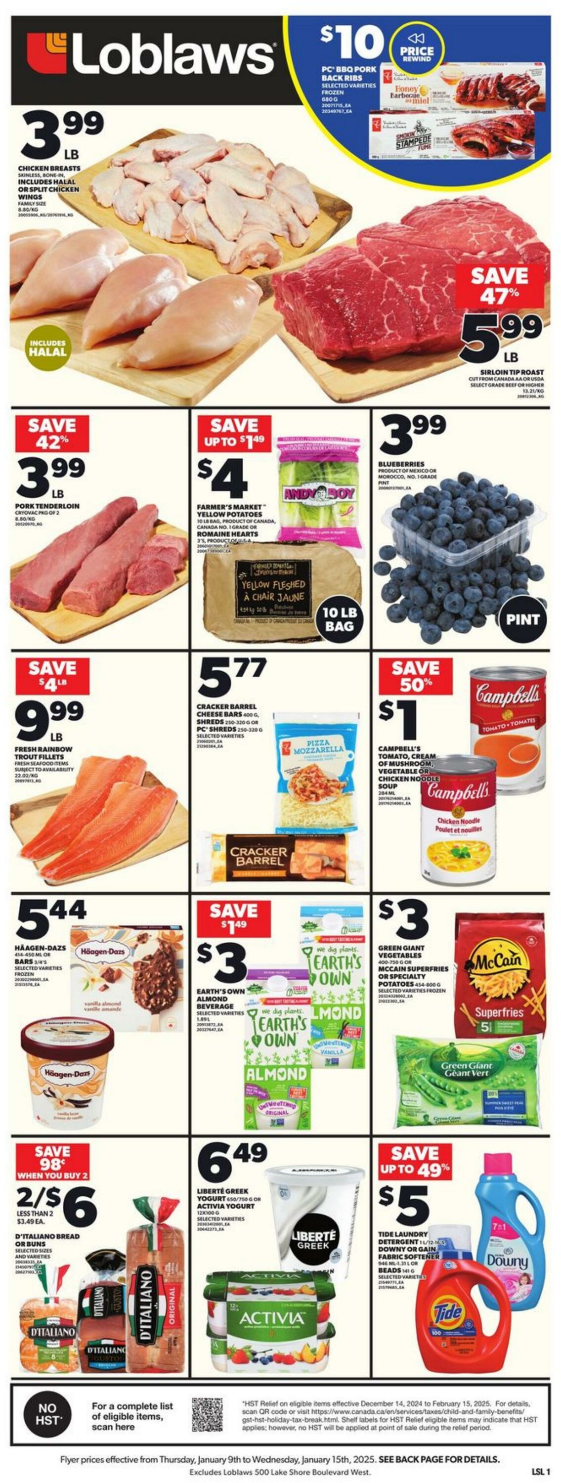 Flyer Loblaws 09.01.2025 - 15.01.2025