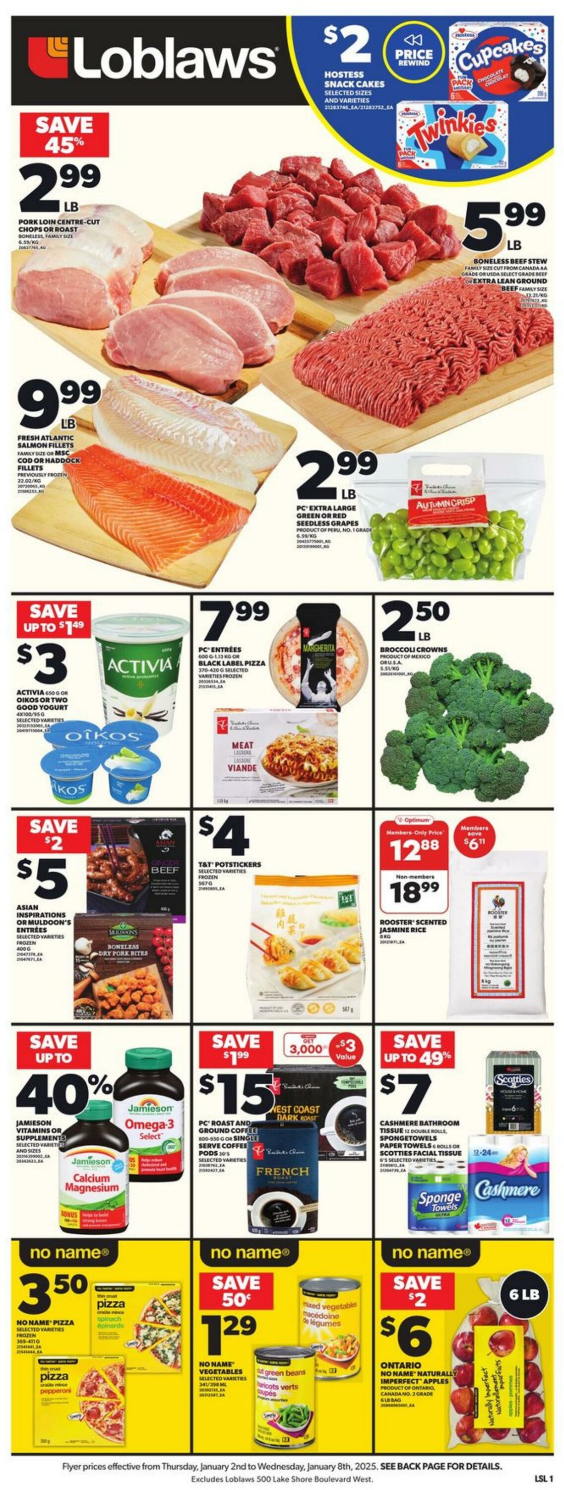 Flyer Loblaws 02.01.2025 - 08.01.2025