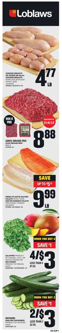 Flyer Loblaws 24.10.2024 - 30.10.2024