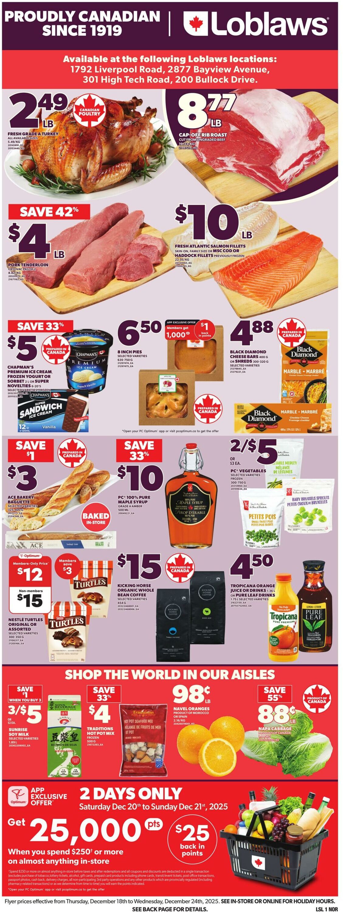Flyer Loblaws 18.12.2025 - 24.12.2025