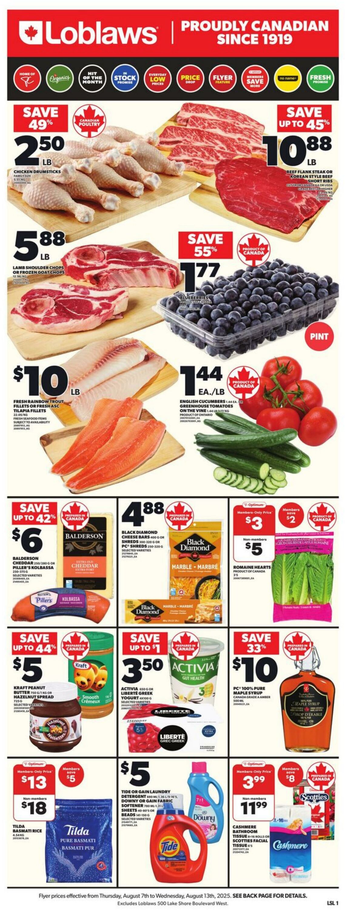 Flyer Loblaws 07.08.2025 - 13.08.2025
