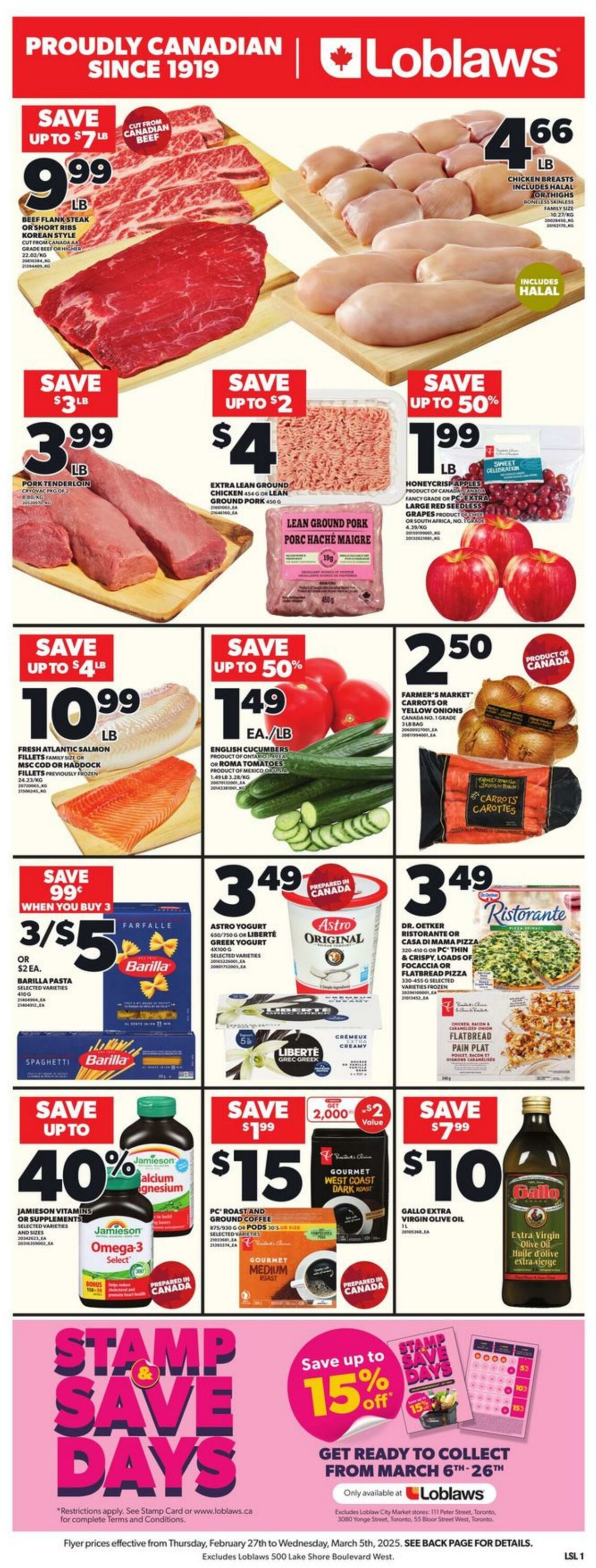 Flyer Loblaws 27.02.2025 - 05.03.2025