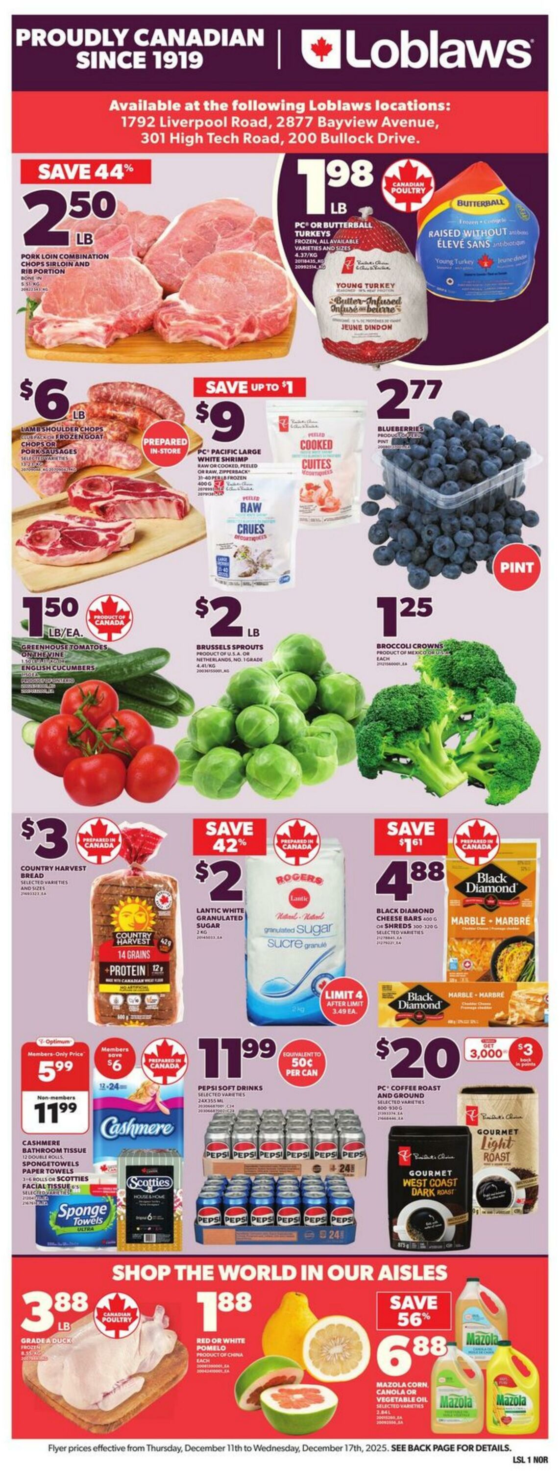 Flyer Loblaws 11.12.2025 - 17.12.2025
