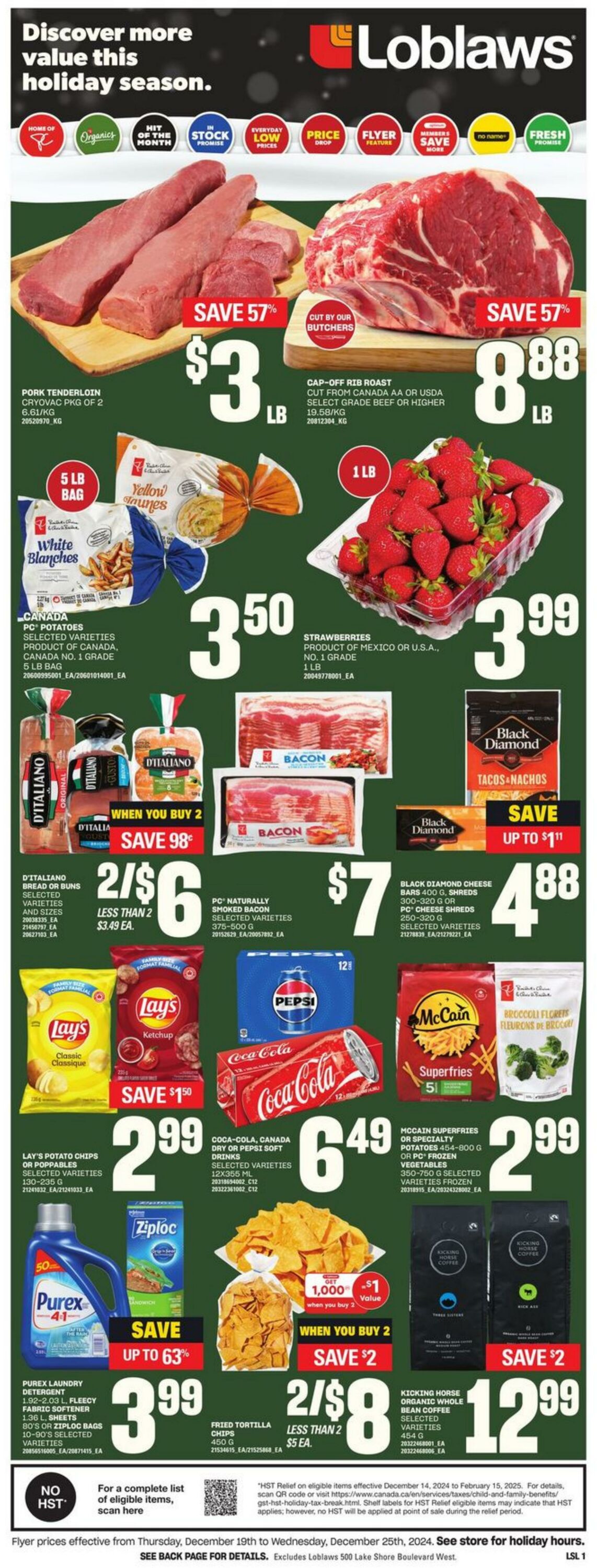 Flyer Loblaws 19.12.2024 - 25.12.2024