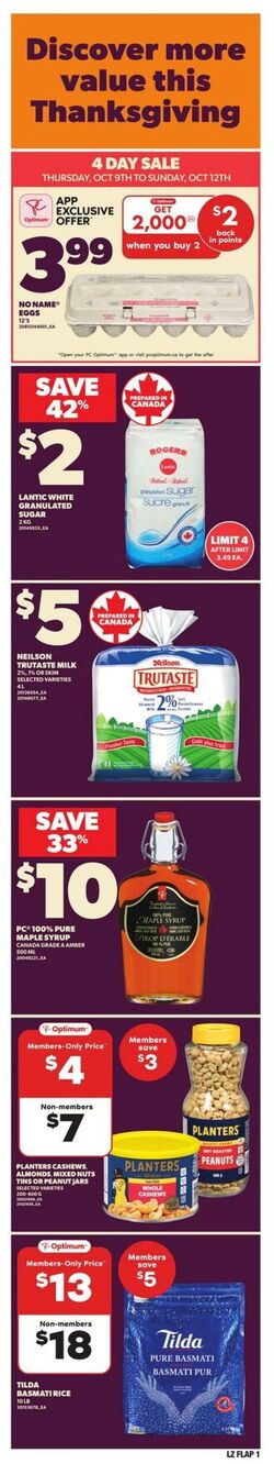 Flyer Loblaws 09.10.2025 - 15.10.2025