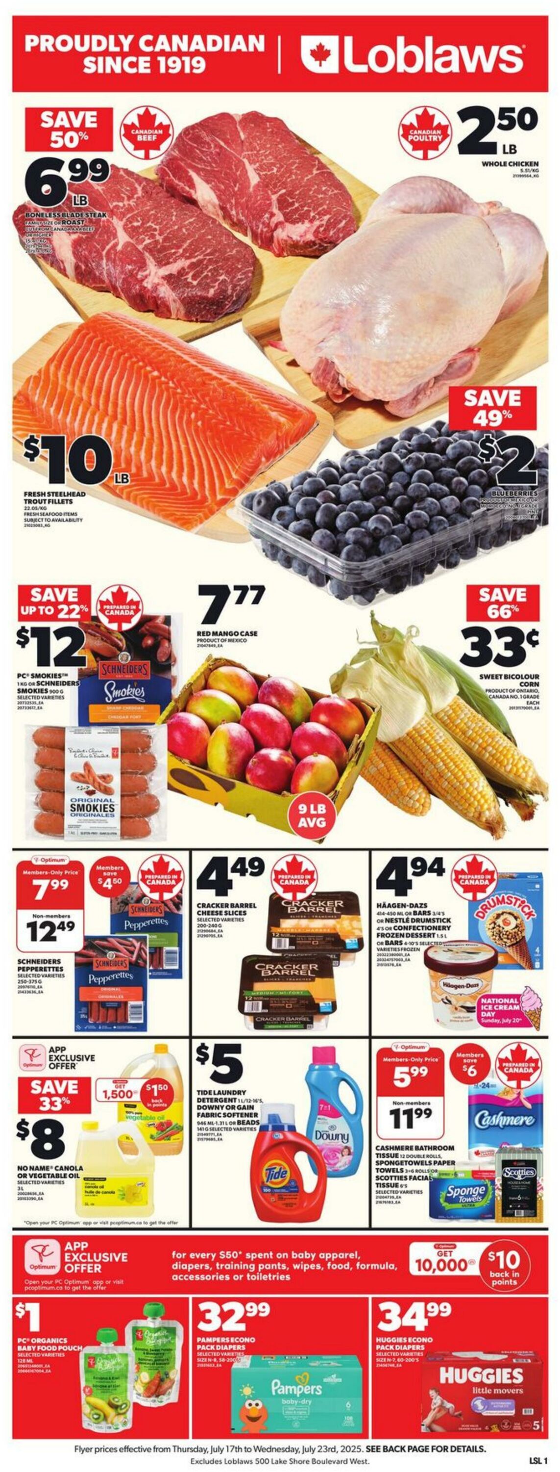 Flyer Loblaws 17.07.2025 - 23.07.2025