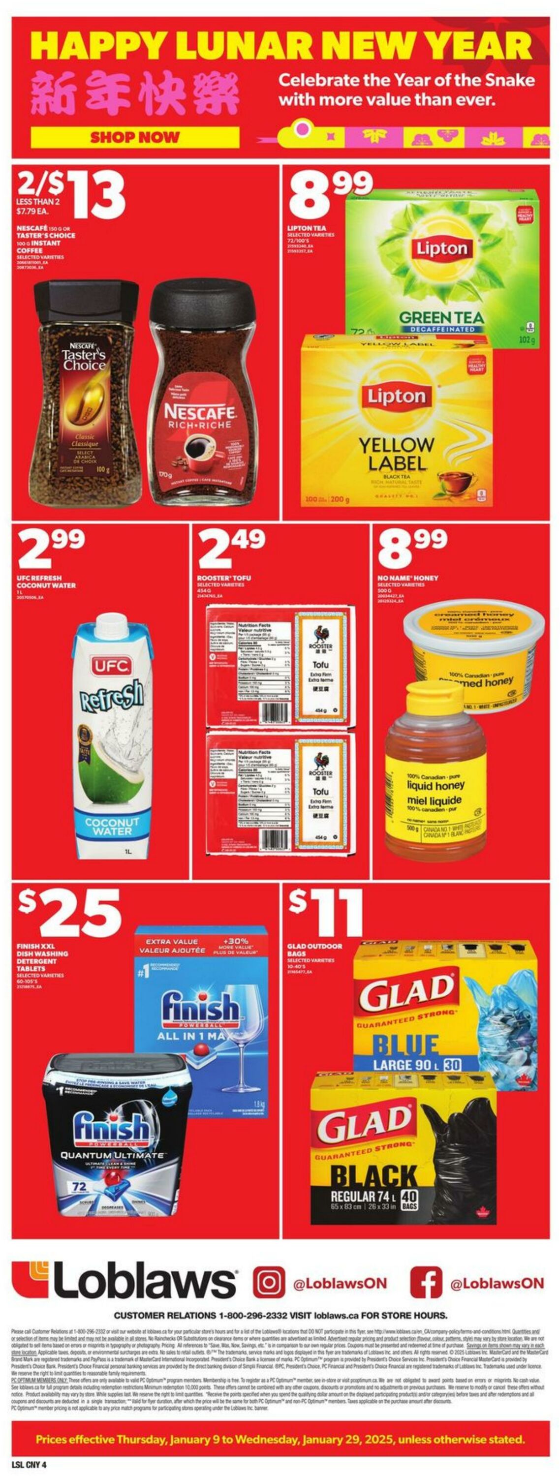 Flyer Loblaws 09.01.2025 - 29.01.2025