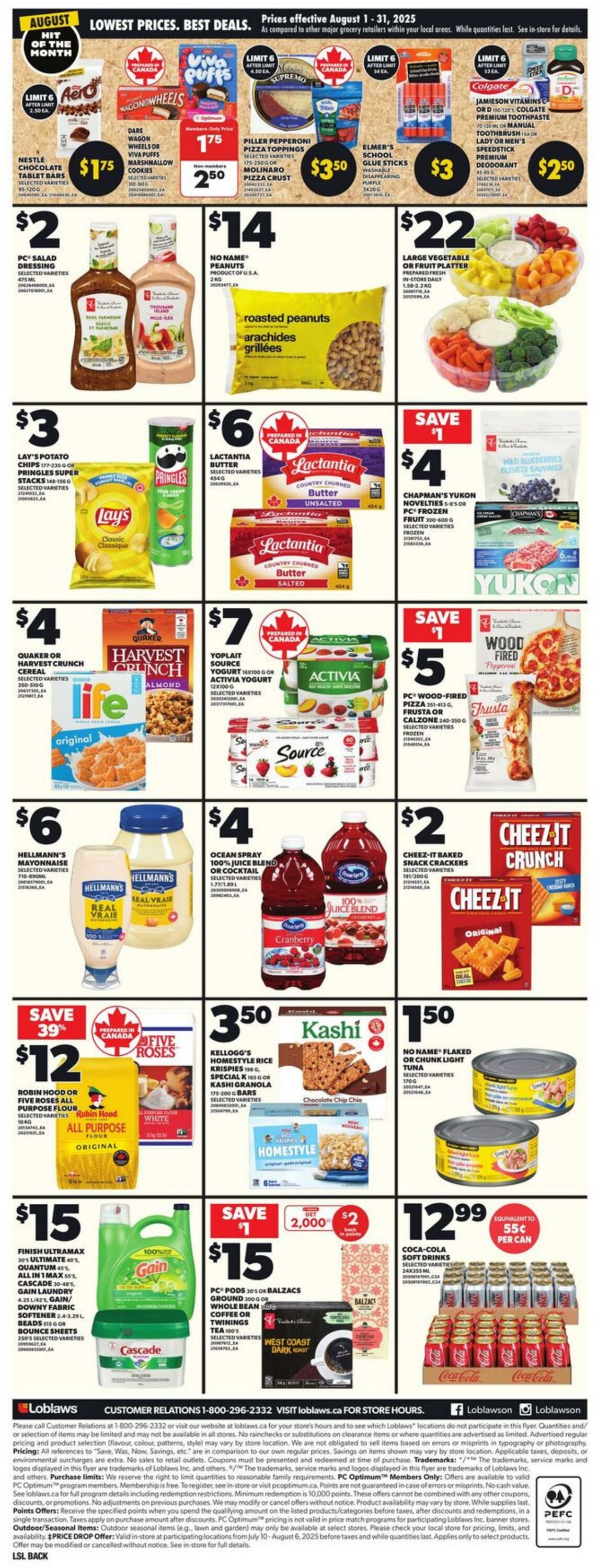 Flyer Loblaws 31.07.2025 - 06.08.2025