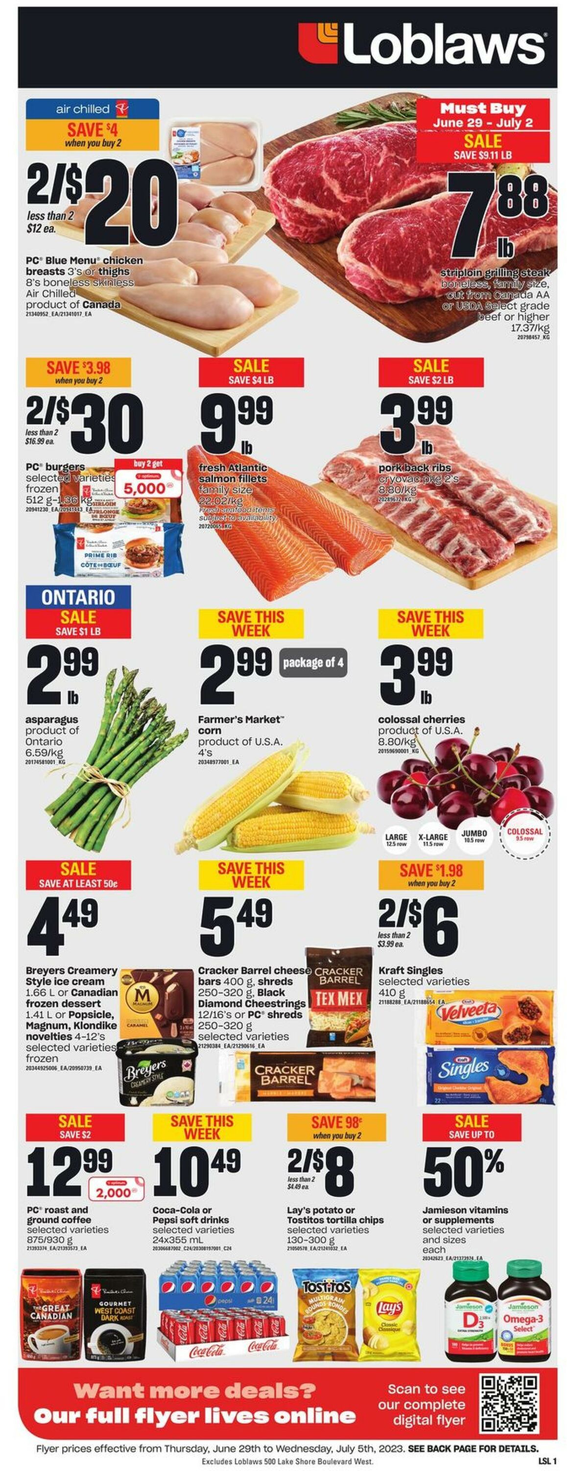 Flyer Loblaws 29.06.2023 - 05.07.2023