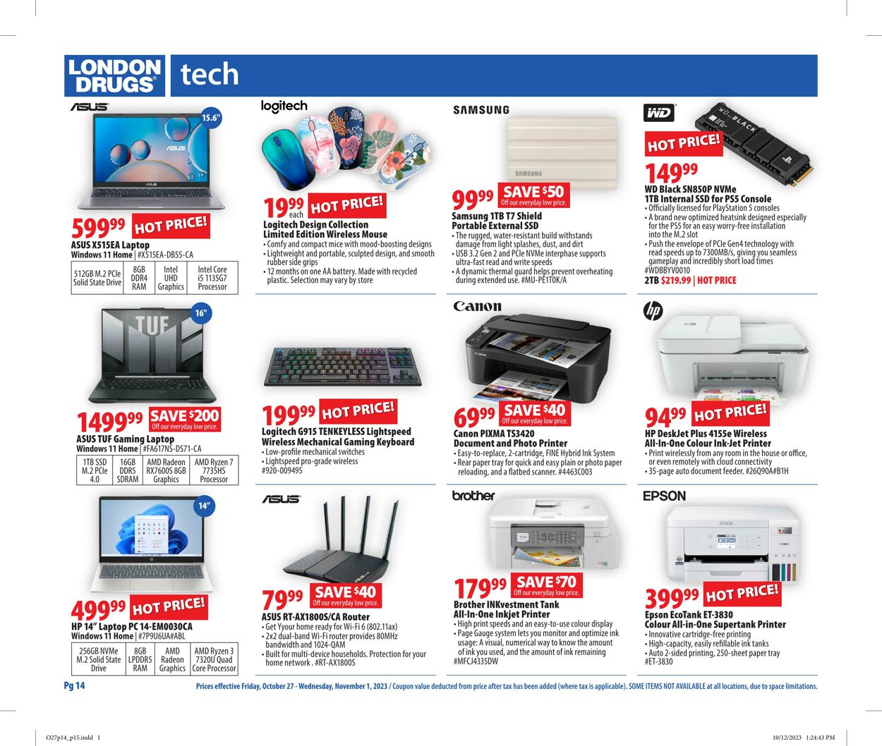 Flyer London Drugs 27.10.2023 - 01.11.2023