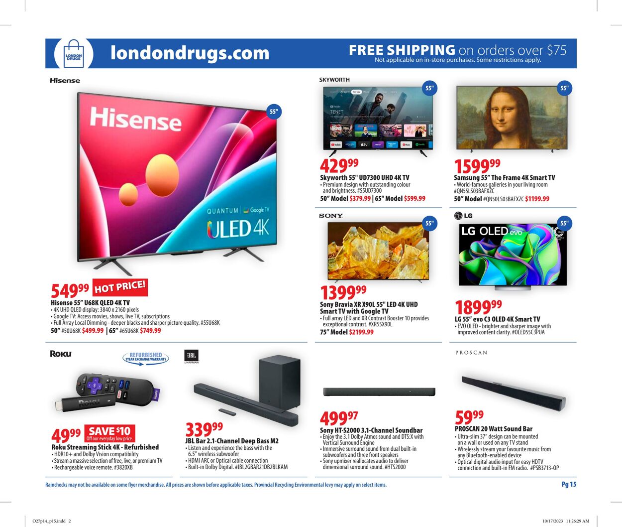 Flyer London Drugs 27.10.2023 - 01.11.2023