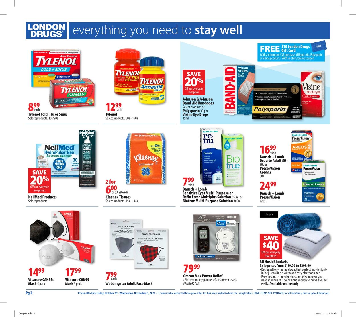 Flyer London Drugs 29.10.2021 - 03.11.2021