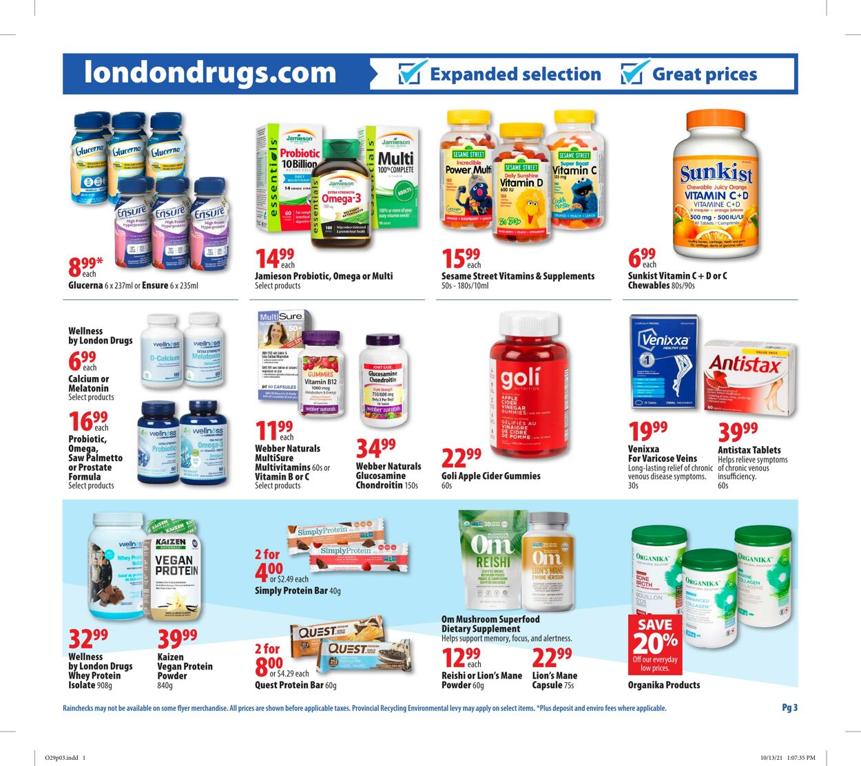 Flyer London Drugs 29.10.2021 - 03.11.2021