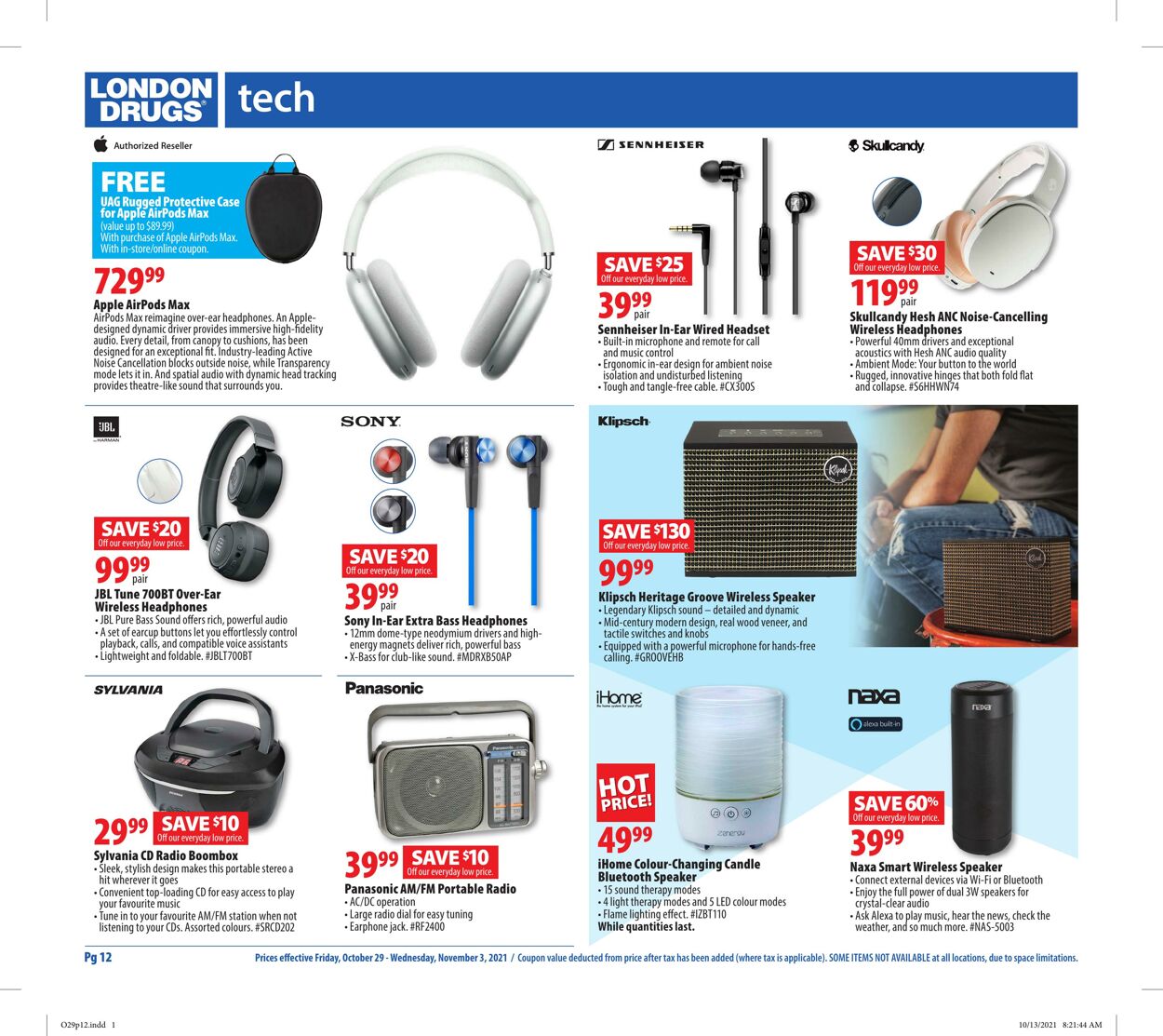 Flyer London Drugs 29.10.2021 - 03.11.2021