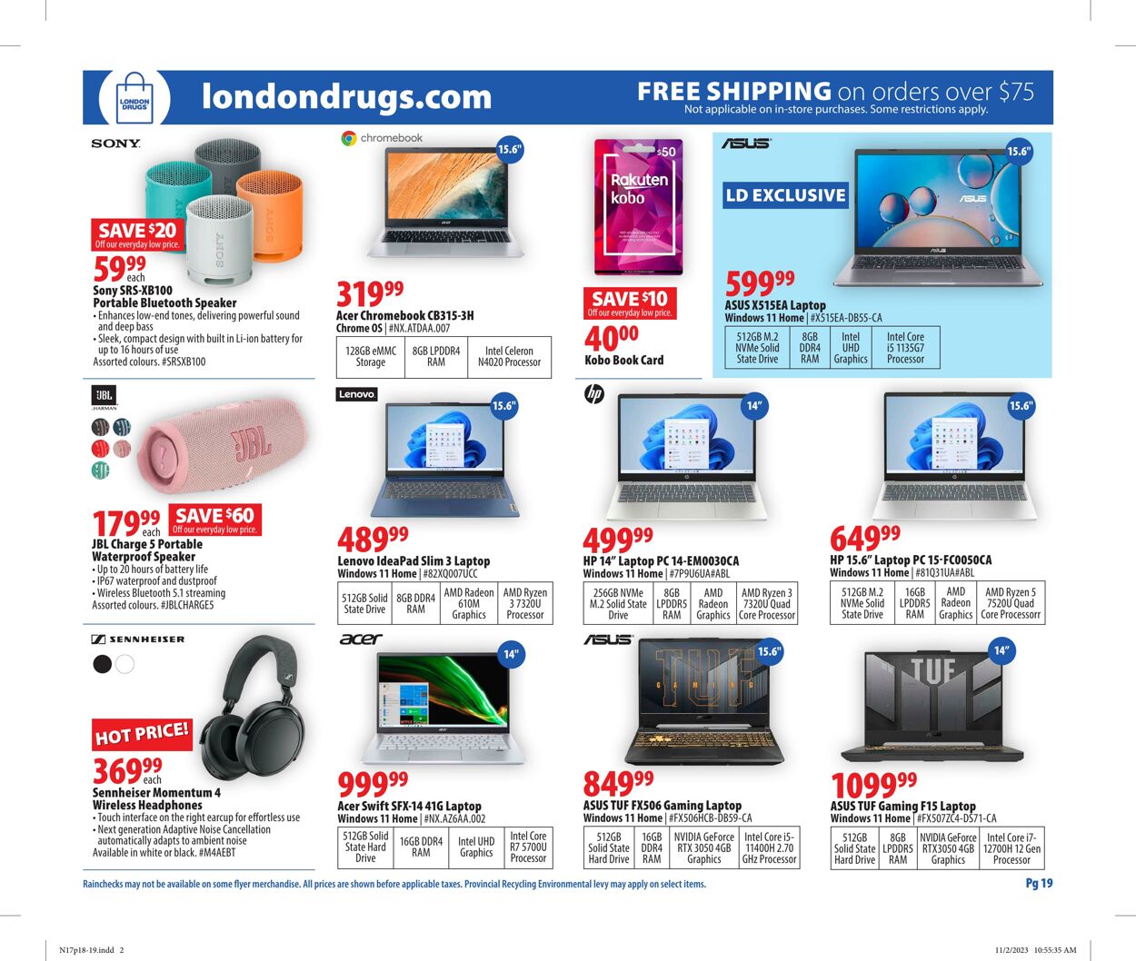 Flyer London Drugs 17.11.2023 - 22.11.2023