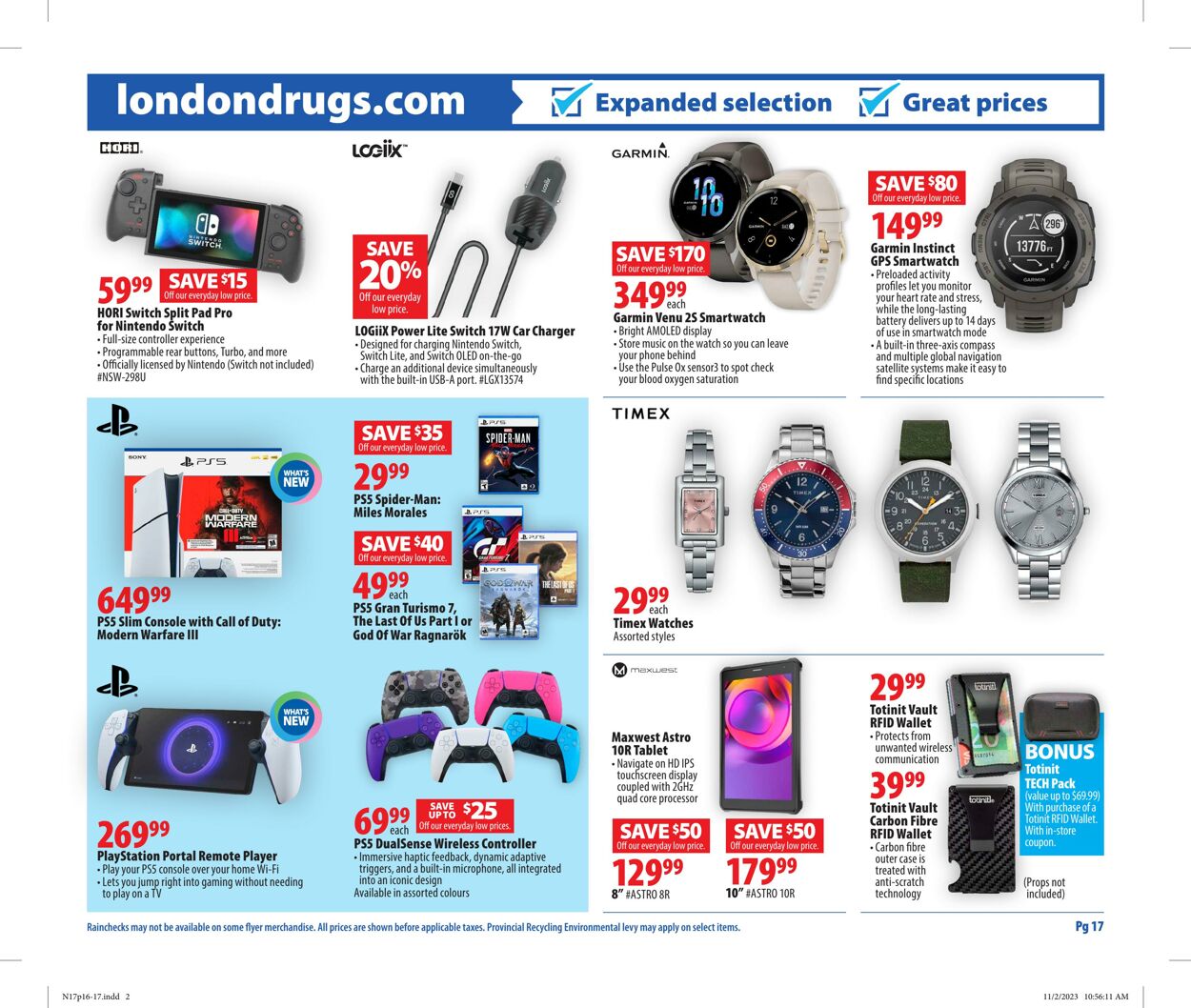 Flyer London Drugs 17.11.2023 - 22.11.2023