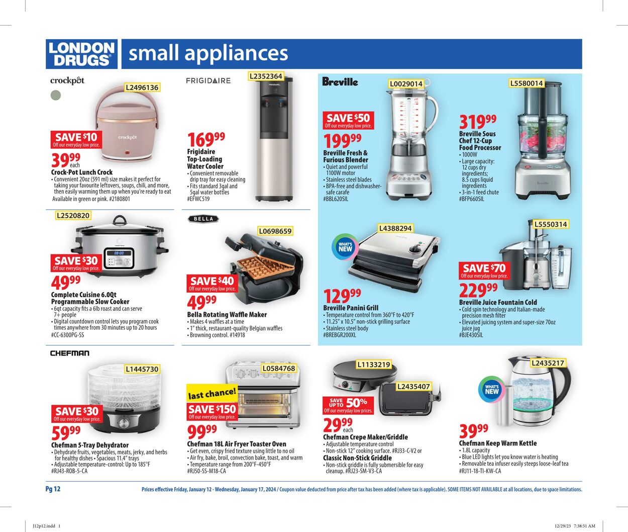 London Drugs Promotional Flyer Valid From 12 01 To 17 01 Page Nb 12   3db3104eefbc 