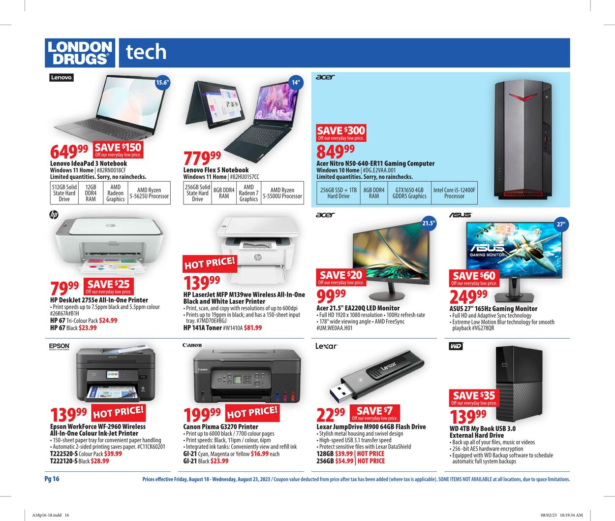 Flyer London Drugs 18.08.2023 - 23.08.2023