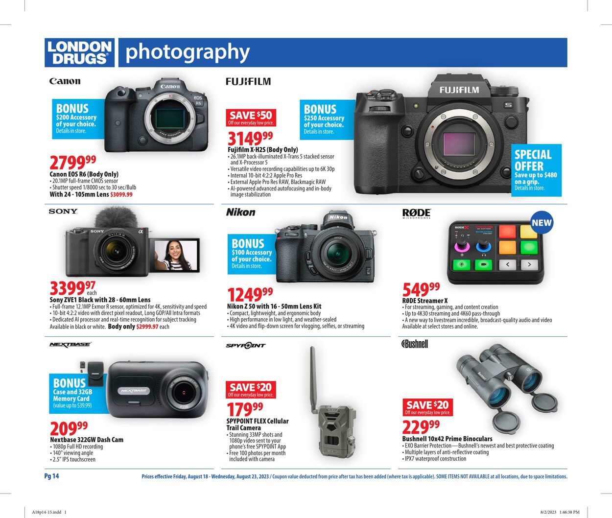 Flyer London Drugs 18.08.2023 - 23.08.2023