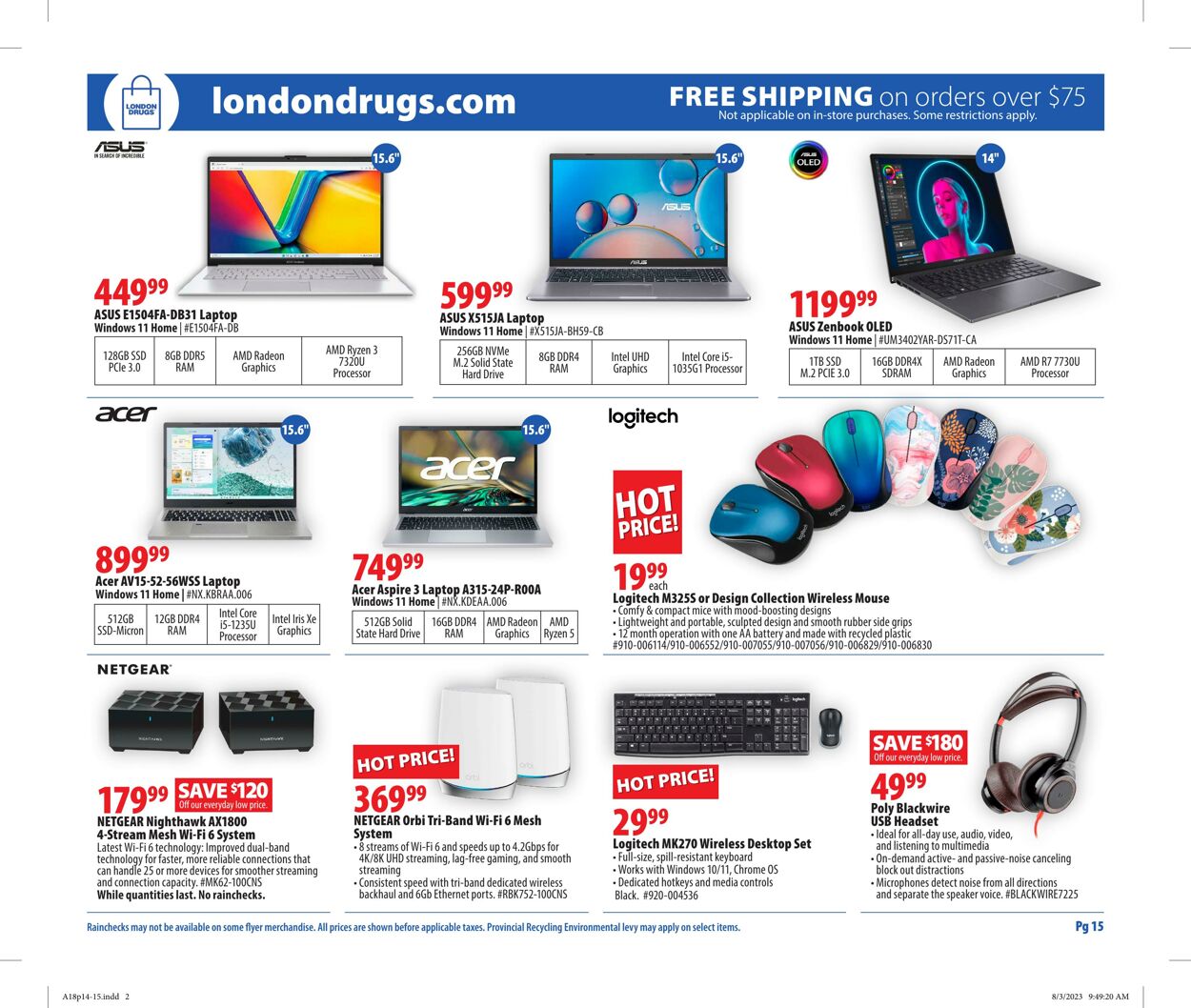 Flyer London Drugs 18.08.2023 - 23.08.2023