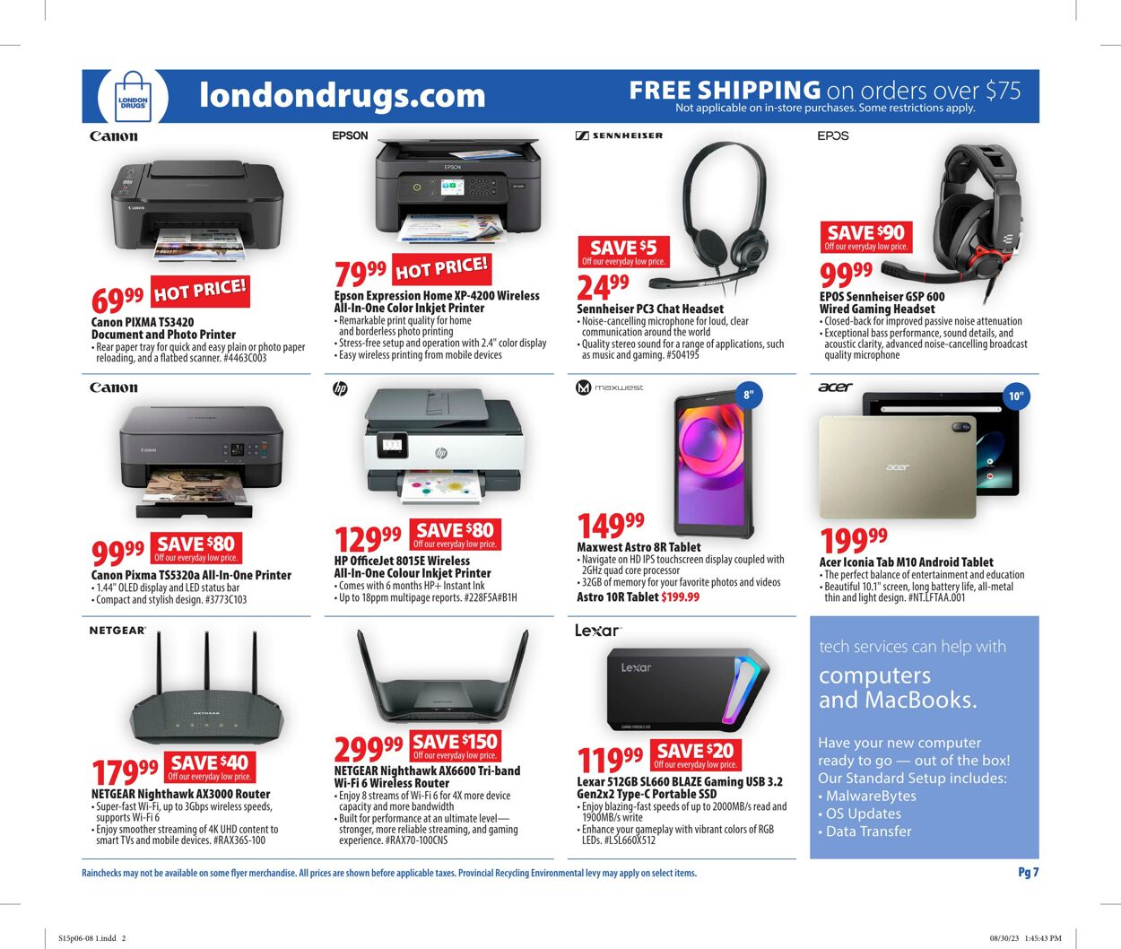 Flyer London Drugs 15.09.2023 - 20.09.2023