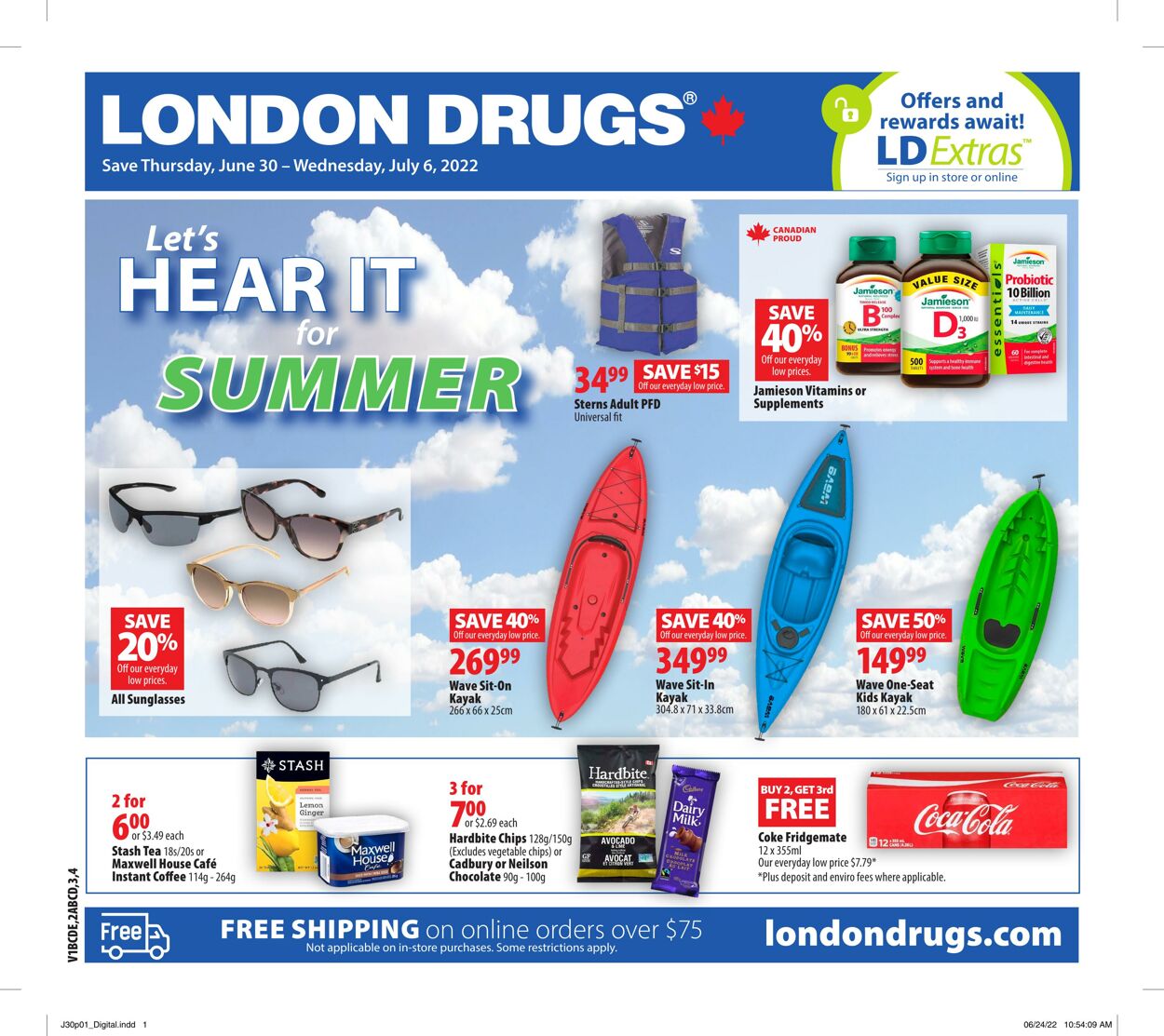 Flyer London Drugs 30.06.2022 - 06.07.2022