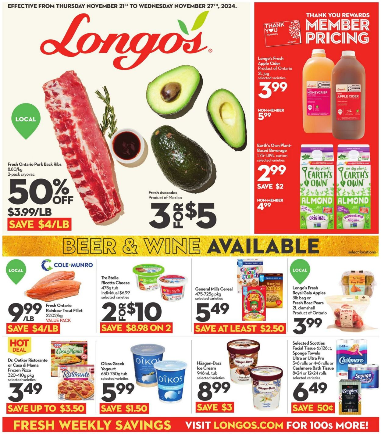 Longo's Promotional flyers