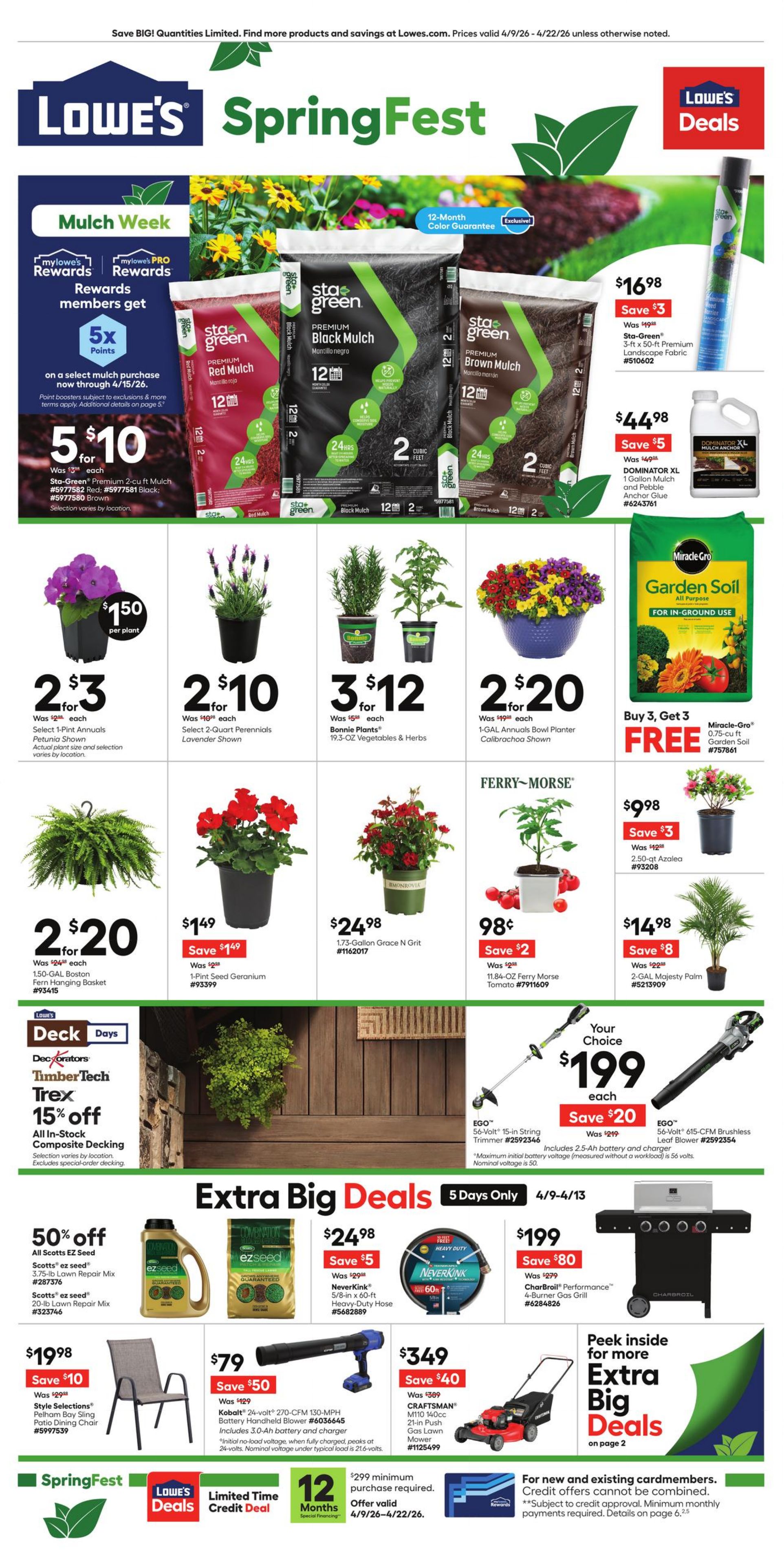 Flyer Lowe's 09.04.2026 - 22.04.2026
