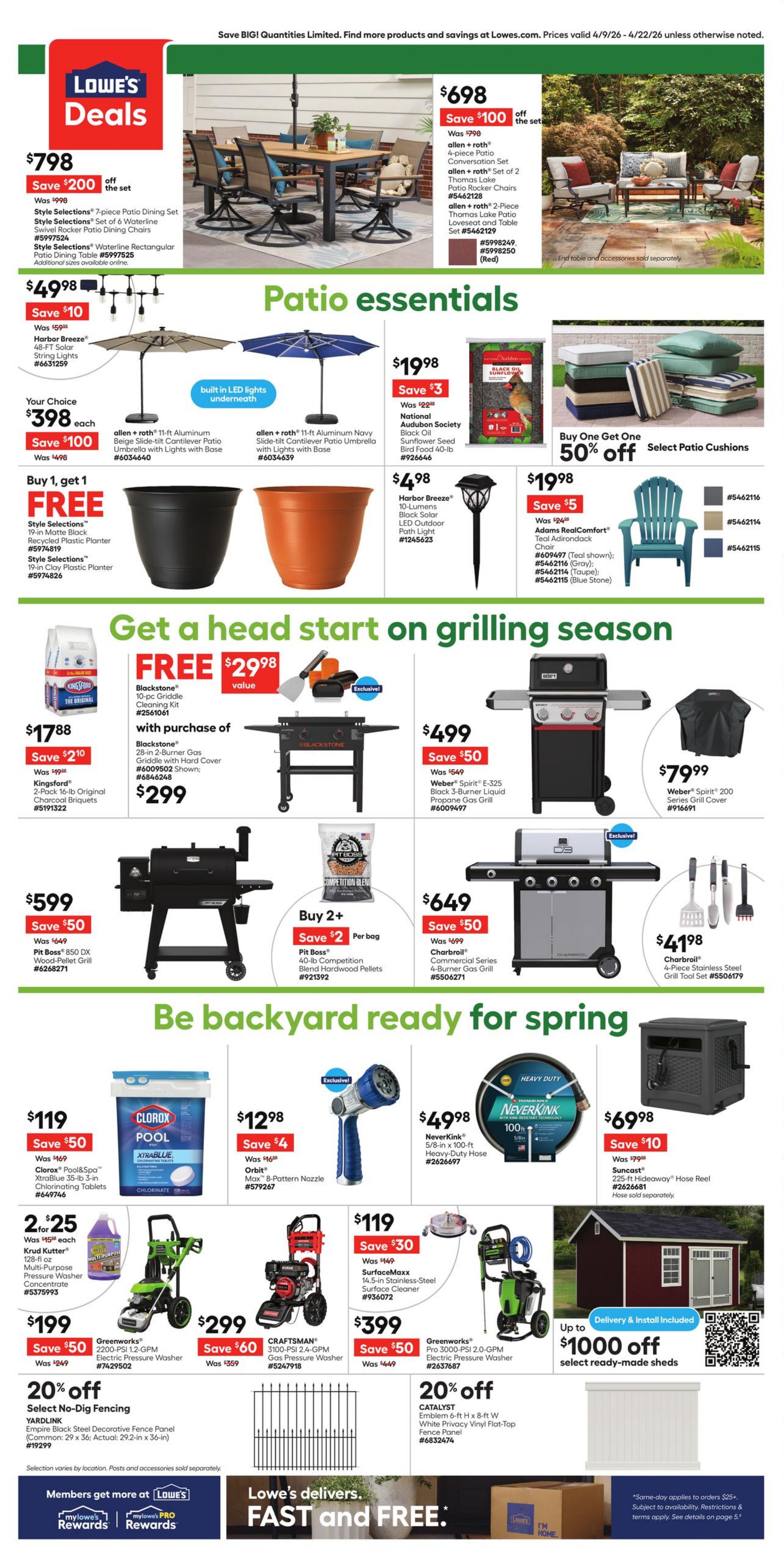 Flyer Lowe's 09.04.2026 - 22.04.2026