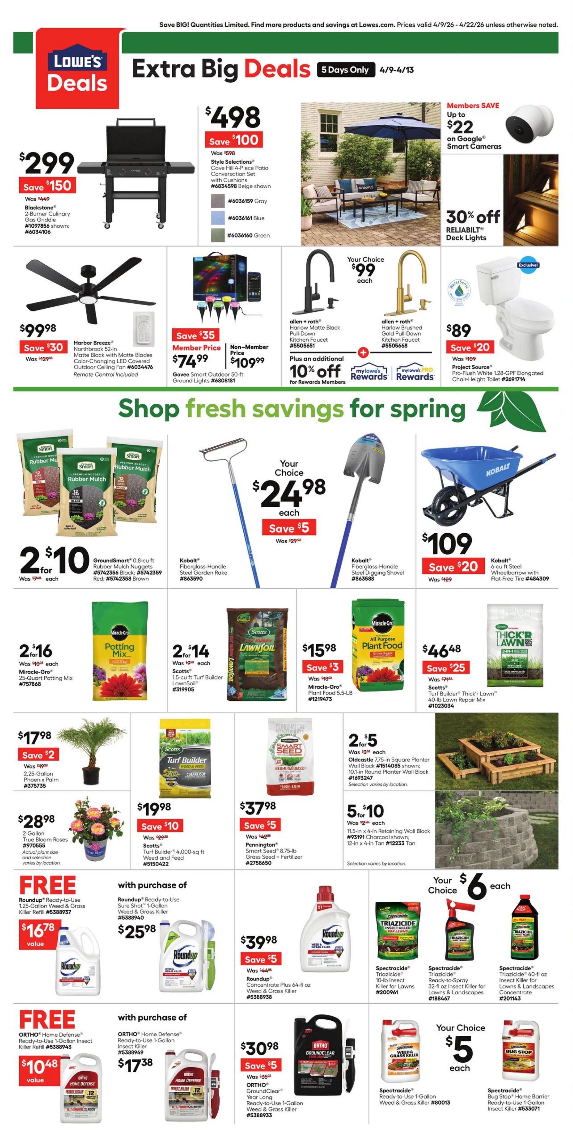 Flyer Lowe's 09.04.2026 - 22.04.2026