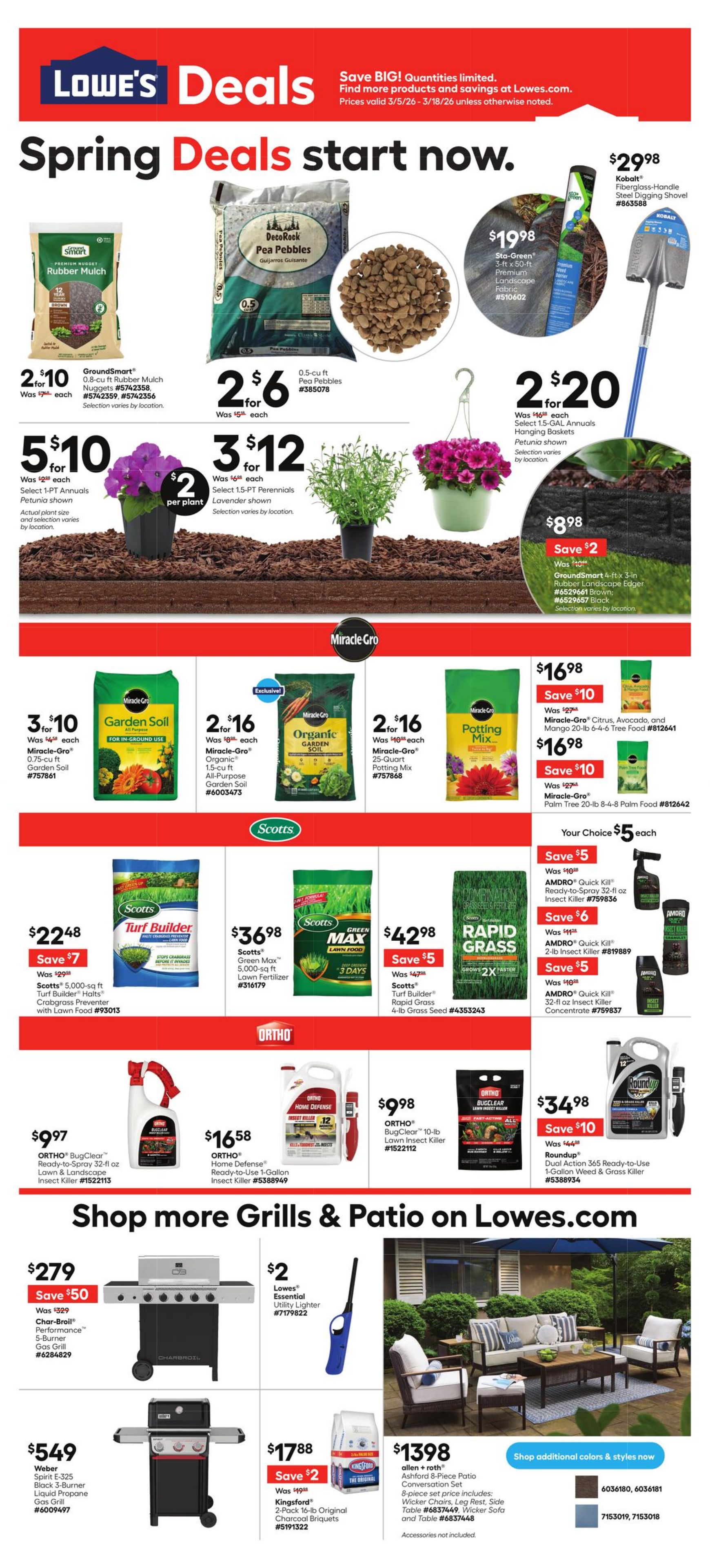 Flyer Lowe's 05.03.2026 - 18.03.2026
