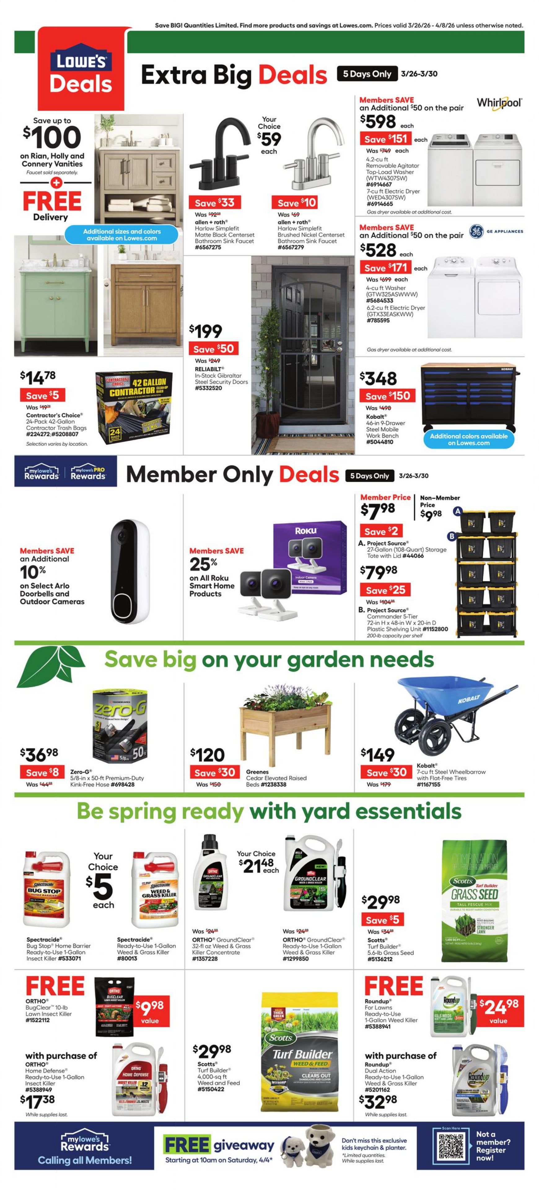 Flyer Lowe's 26.03.2026 - 08.04.2026