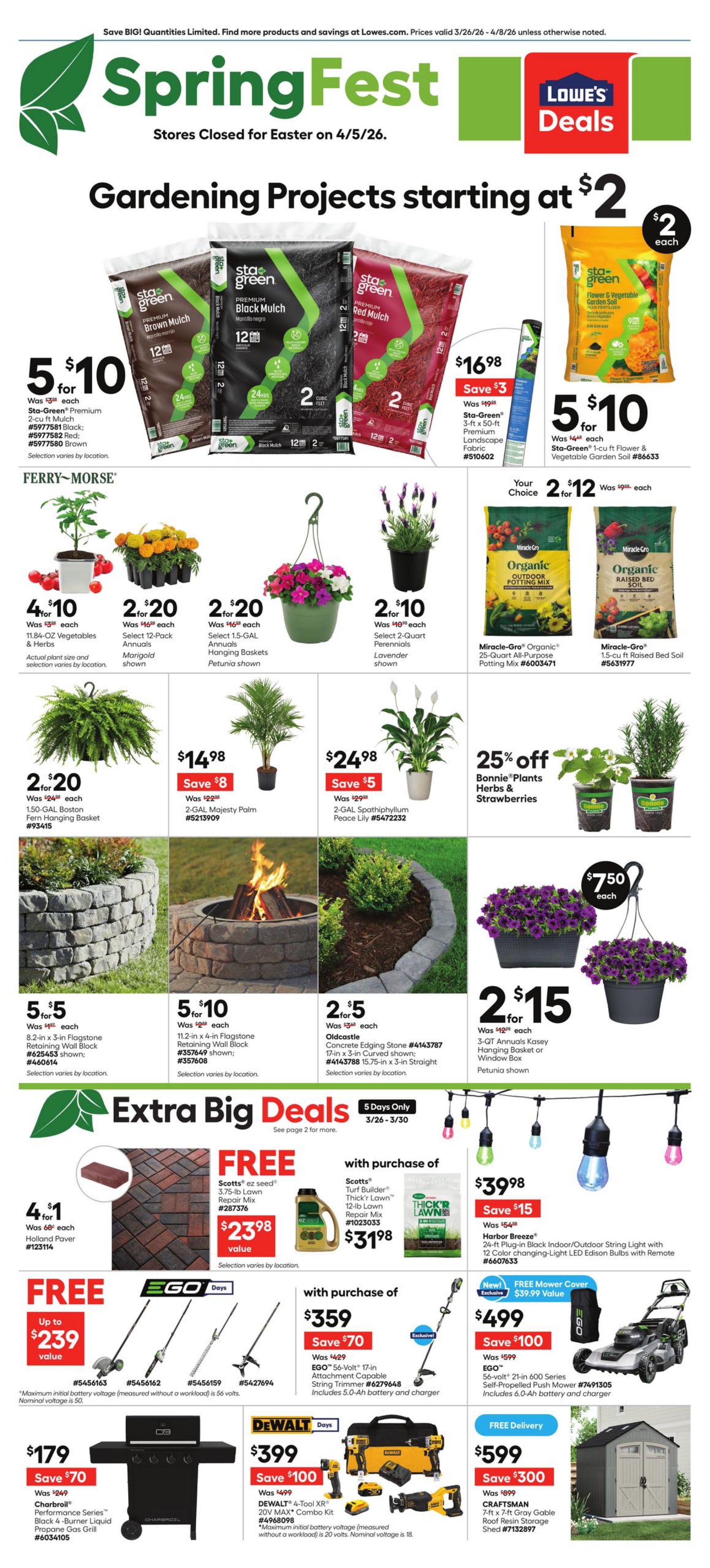 Flyer Lowe's 26.03.2026 - 08.04.2026