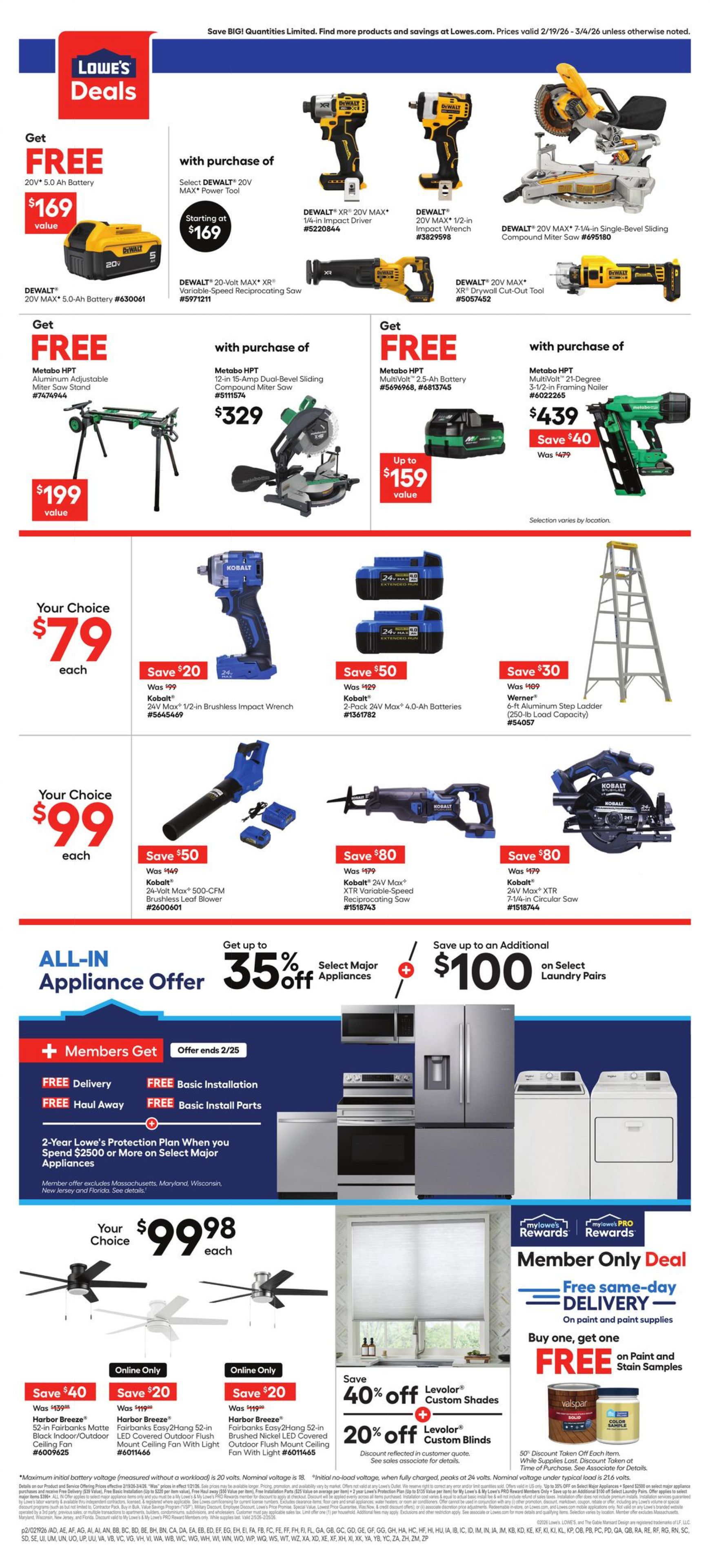 Flyer Lowe's 19.02.2026 - 04.03.2026