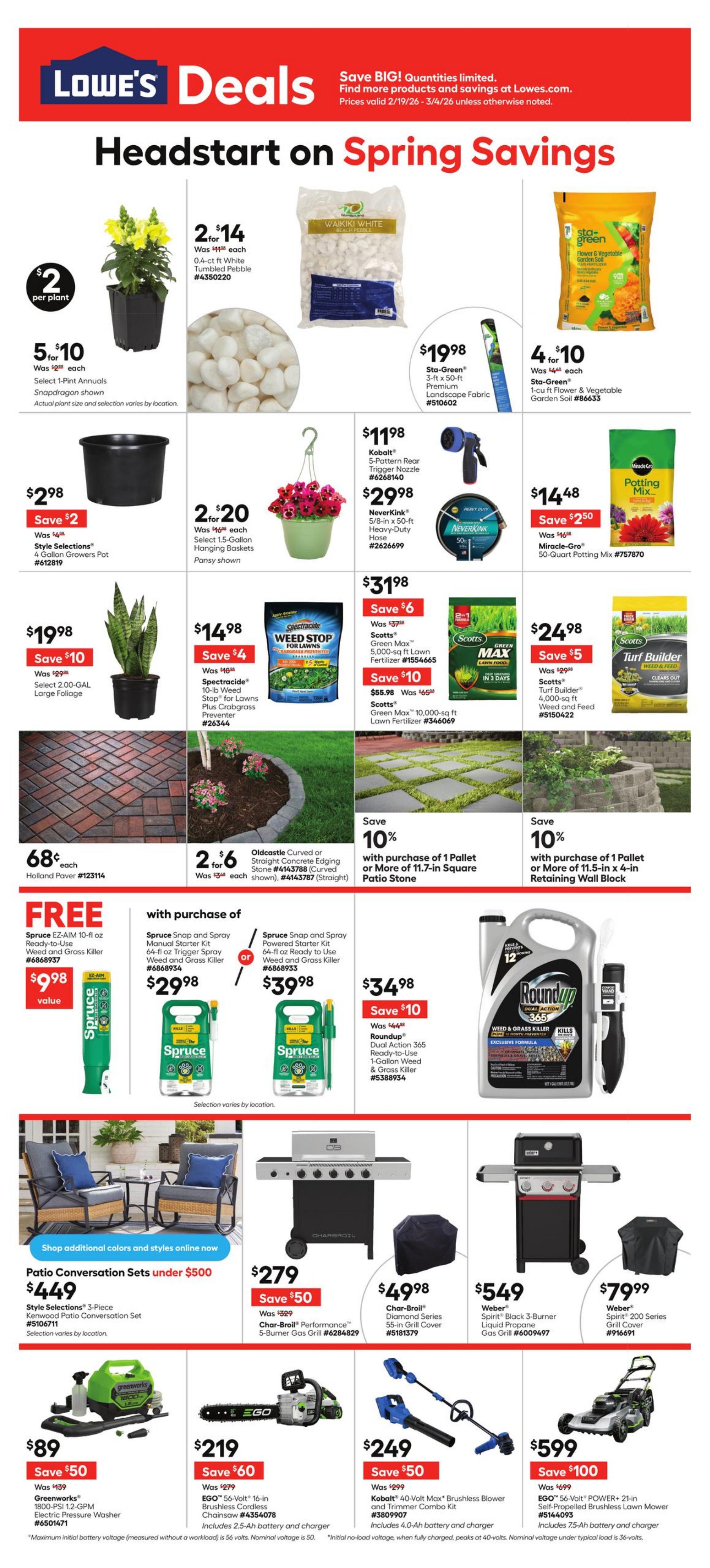 Flyer Lowe's 19.02.2026 - 04.03.2026