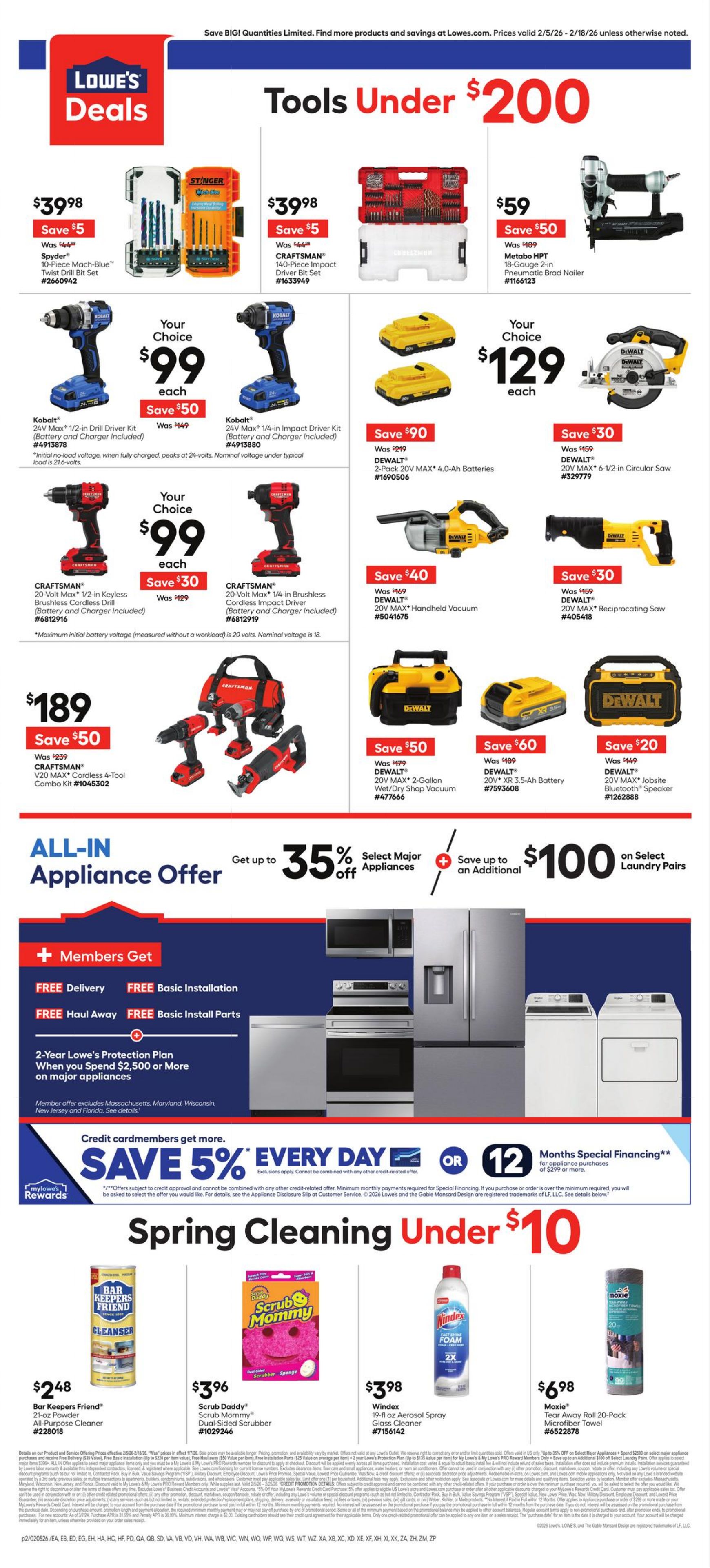 Flyer Lowe's 05.02.2026 - 18.02.2026