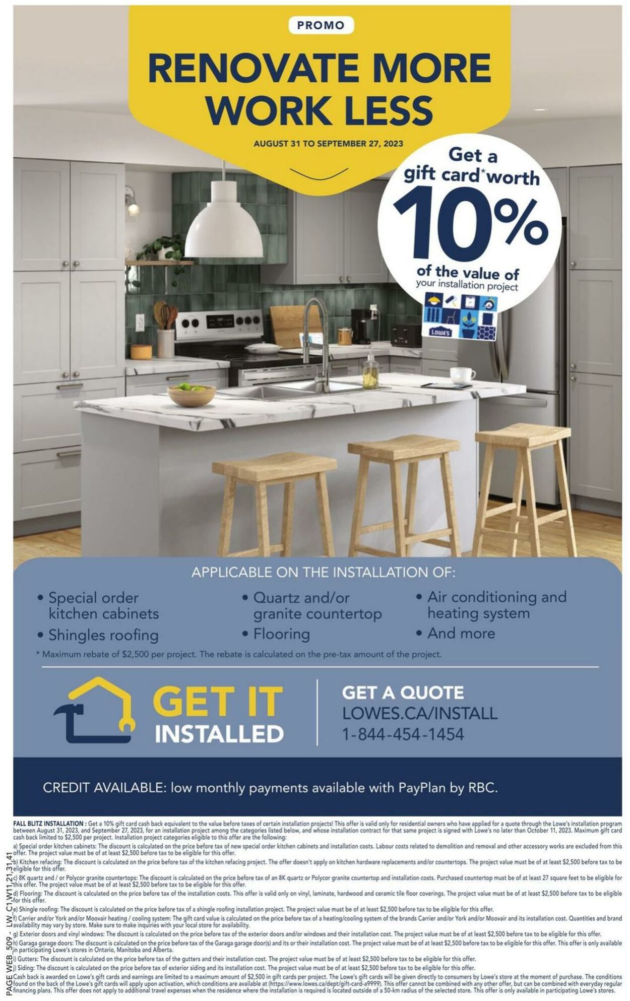 Flyer Lowe's 31.08.2023 - 06.09.2023