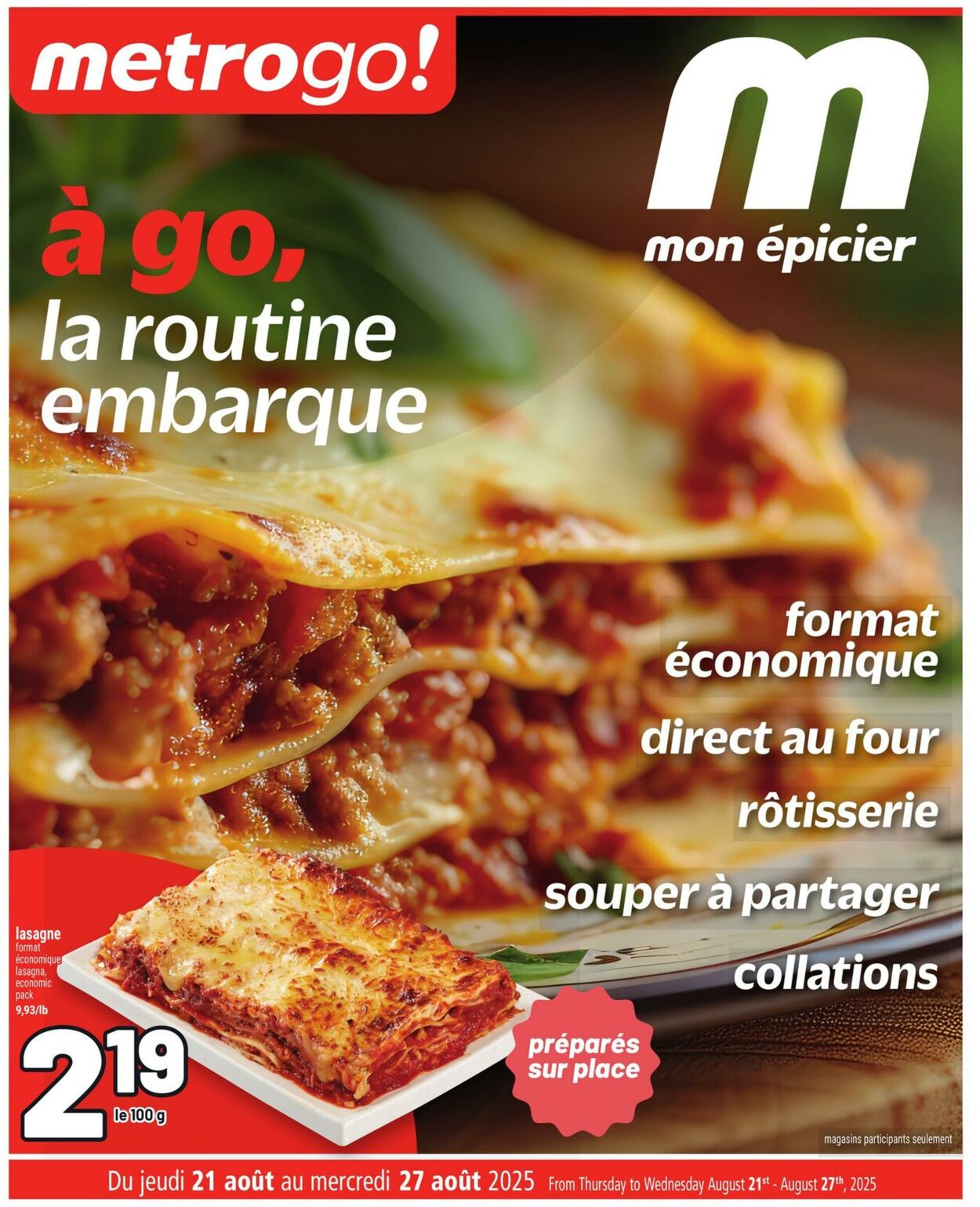 Flyer Metro 21.08.2025 - 27.08.2025