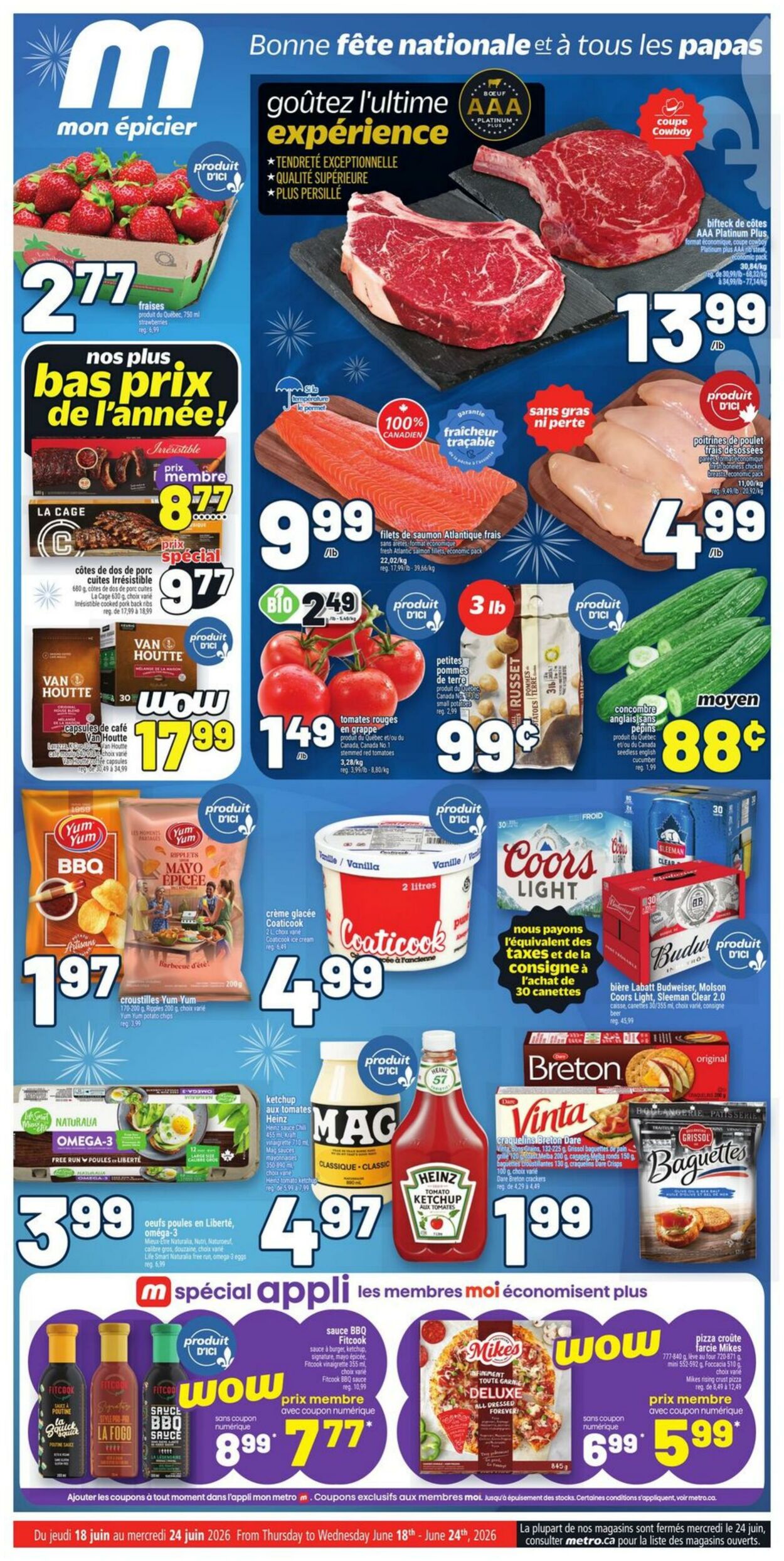 Flyer Metro - Quebec - Metro Plus 18 Jun 2026 - 24 Jun 2026