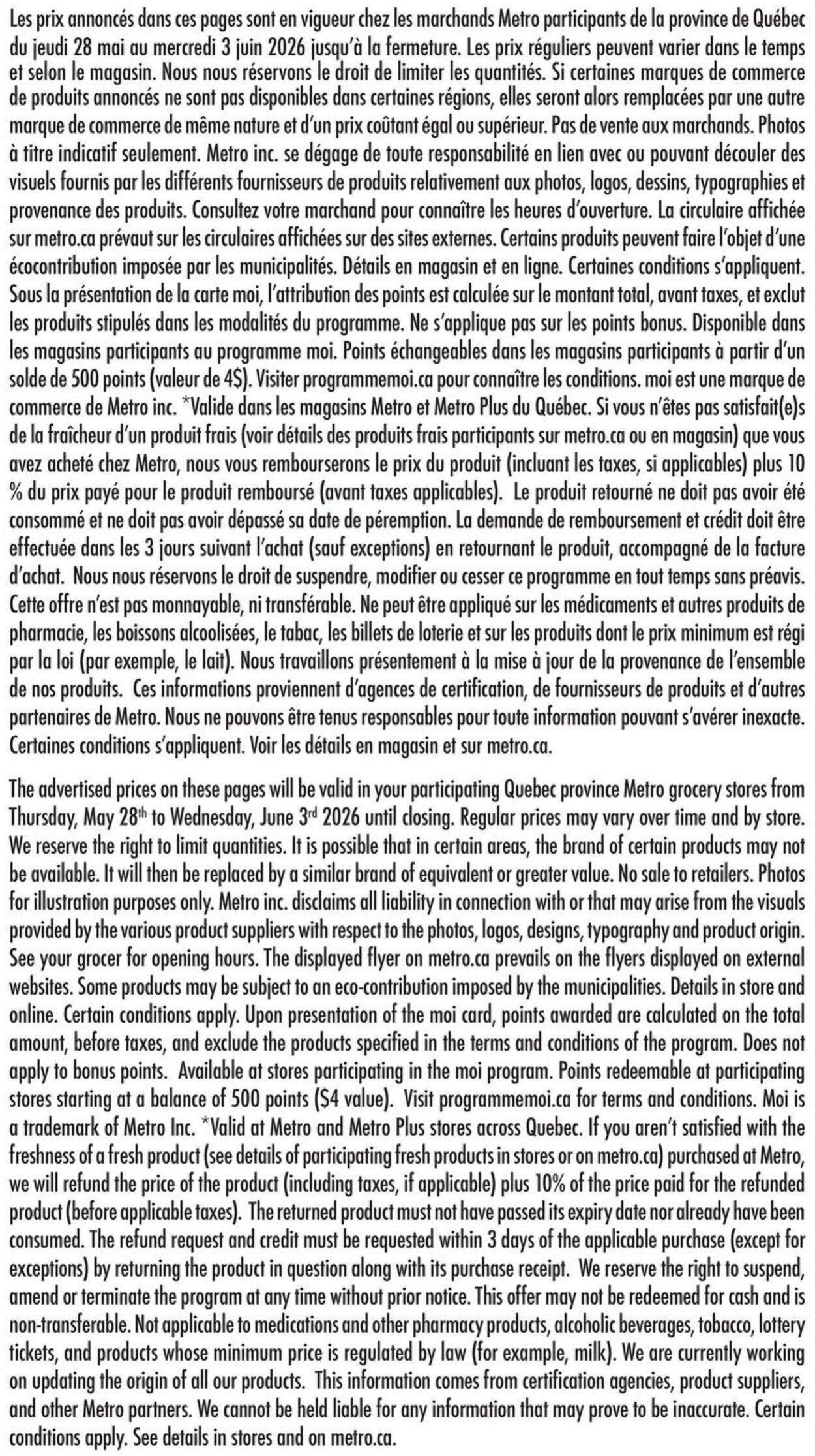 Flyer Metro 28.05.2026 - 03.06.2026