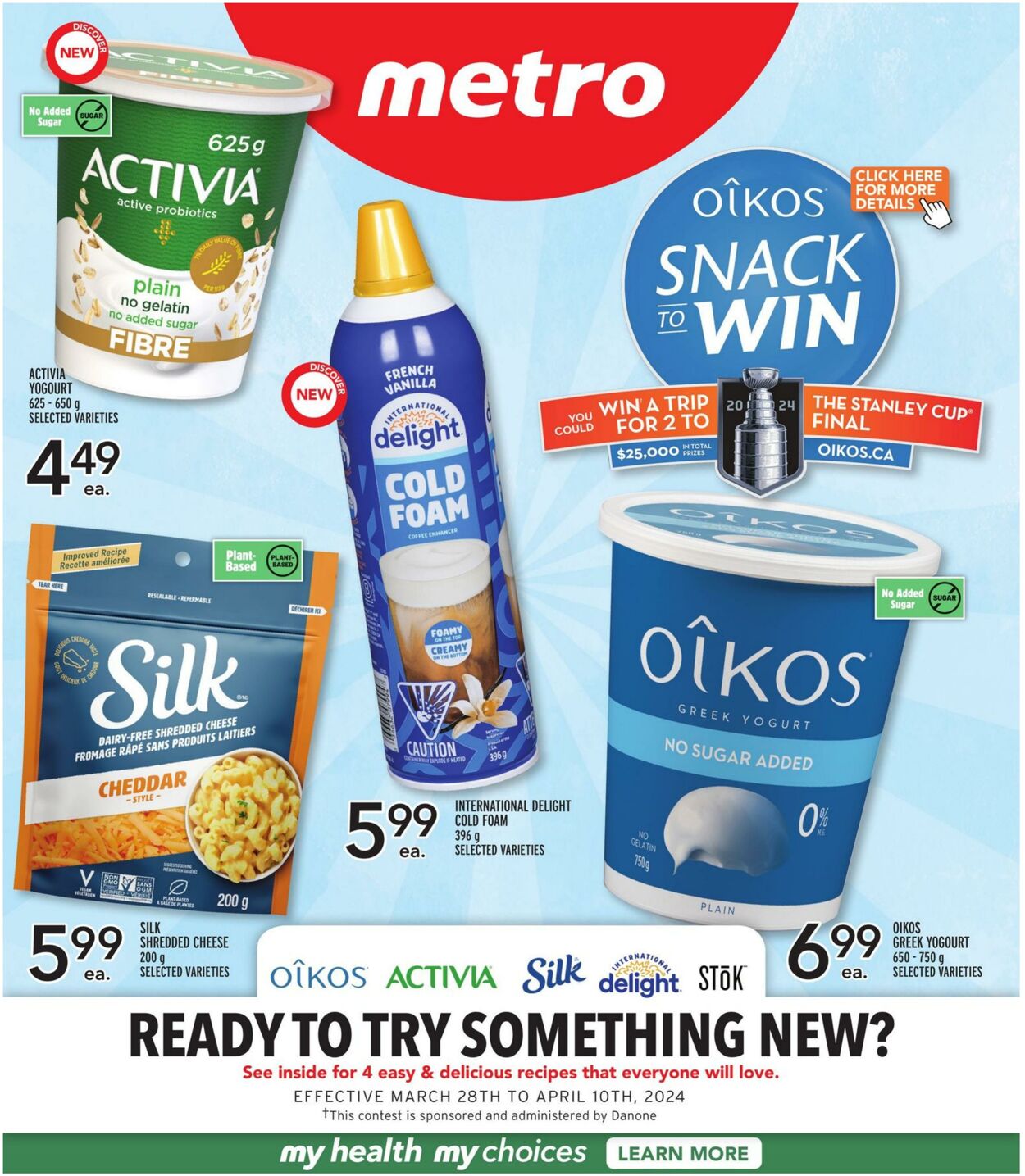 Flyer Metro - Ready to Try Something New with Danone? - Metro 28 Mar 2024 - 10 Apr 2024