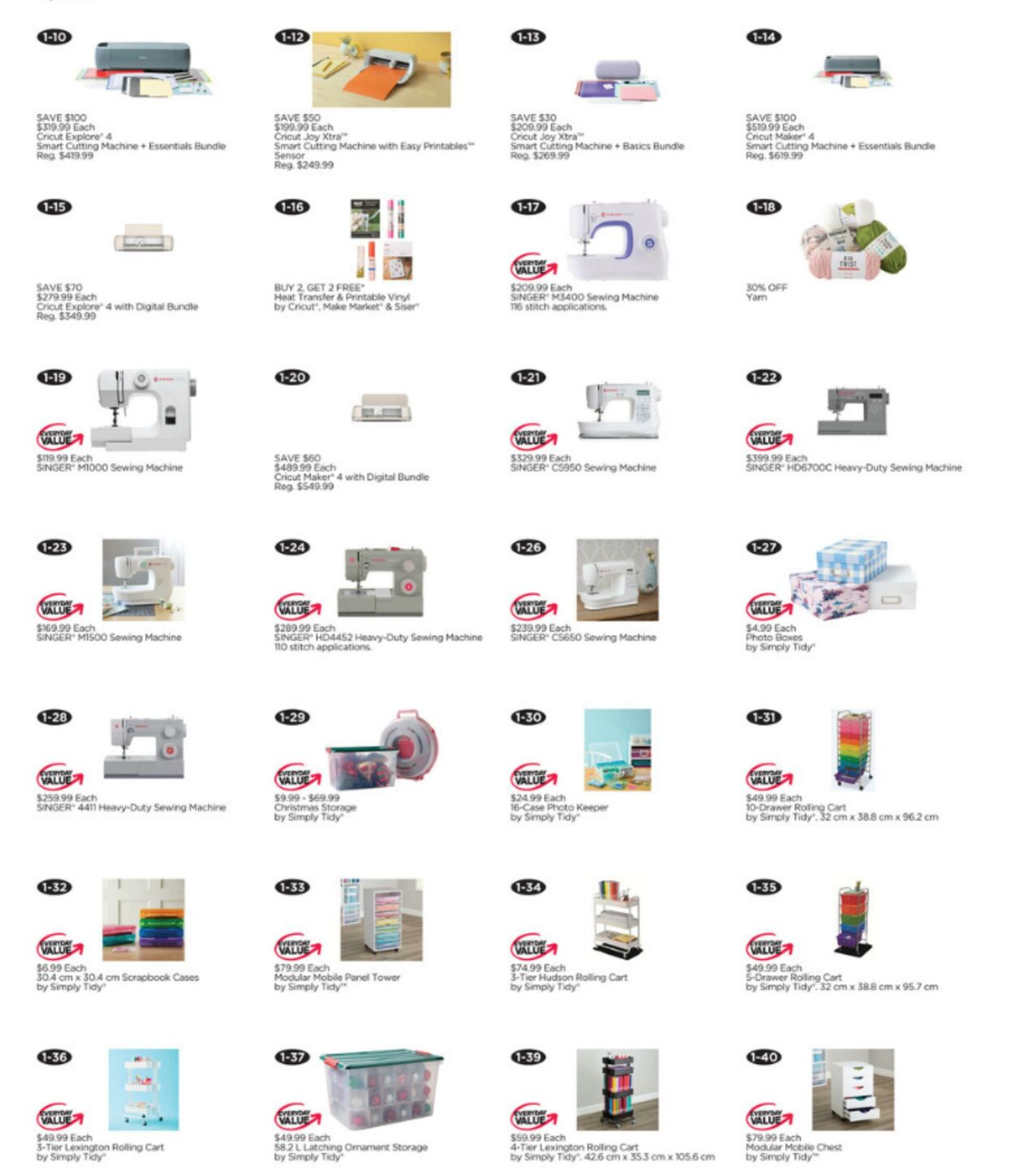 Michaels Promotional flyers