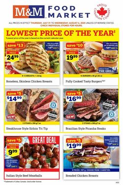 Flyer M&M Food Market 31.07.2025 - 06.08.2025