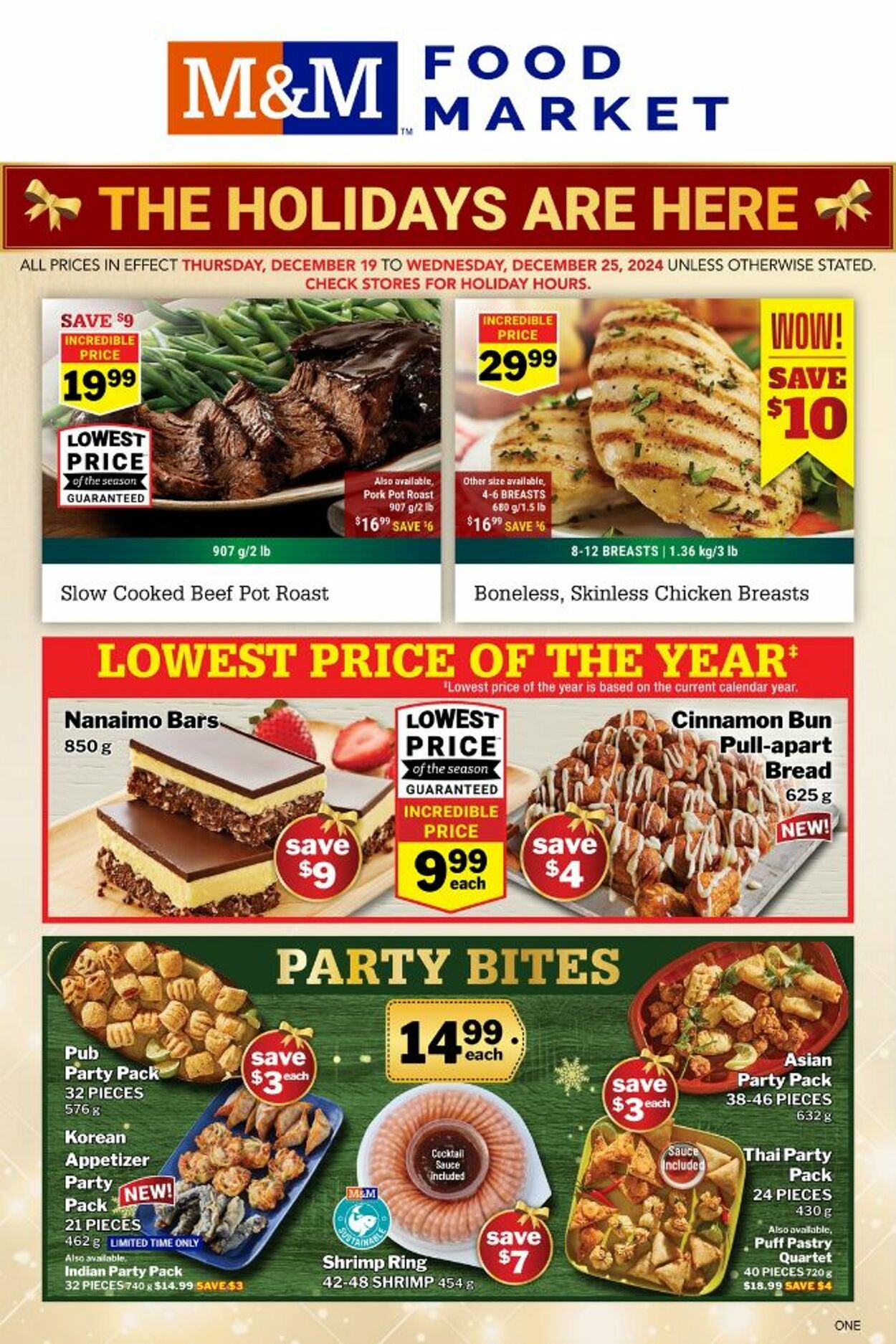 M&M Food Market Promotional flyers