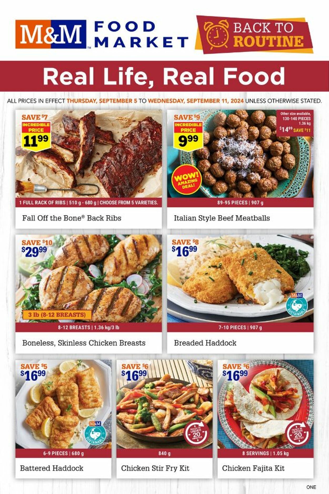 M&M Food Market Promotional flyers